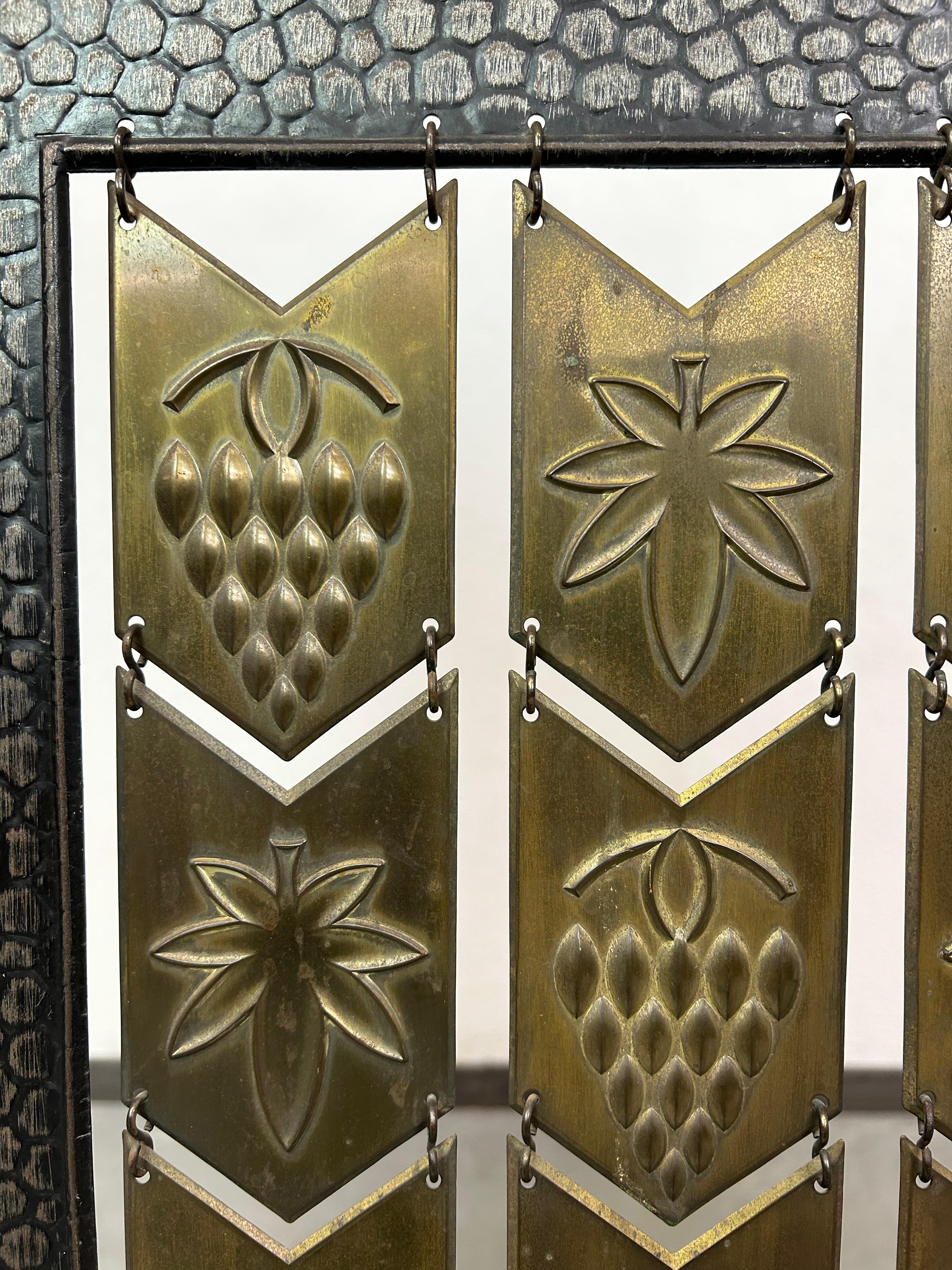 Jugendstil fire screen attr. to Dagobert Peche Wiener Werkstätte For Sale 1