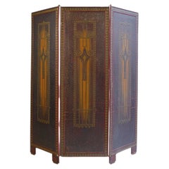 Jugendstil Folding Screen Early 20th Century