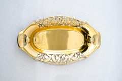 Jugendstil-Obstschale aus Messing im Jugendstil um 1908 von wmf