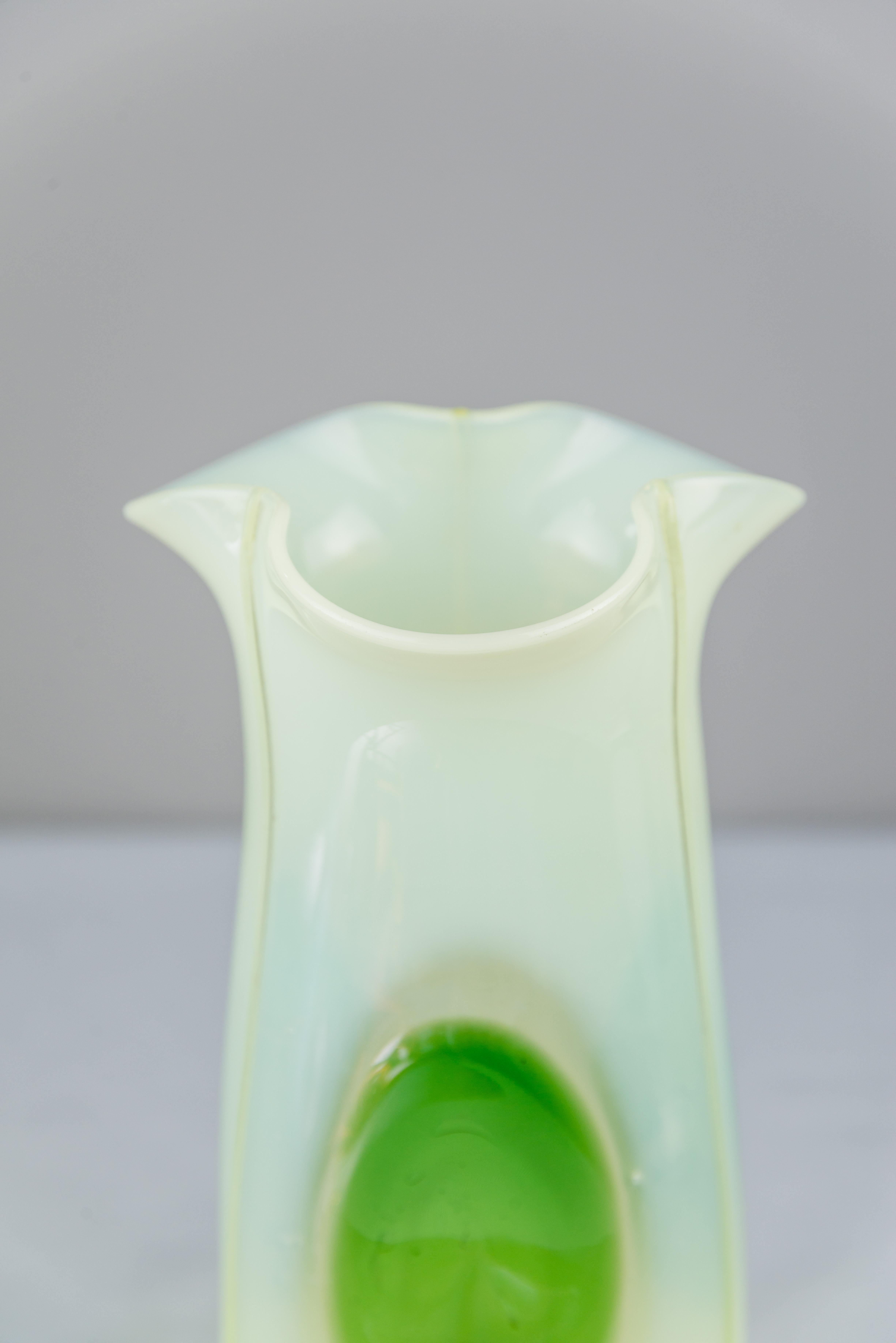 Early 20th Century Jugendstil Glass Vase, circa 1908 For Sale