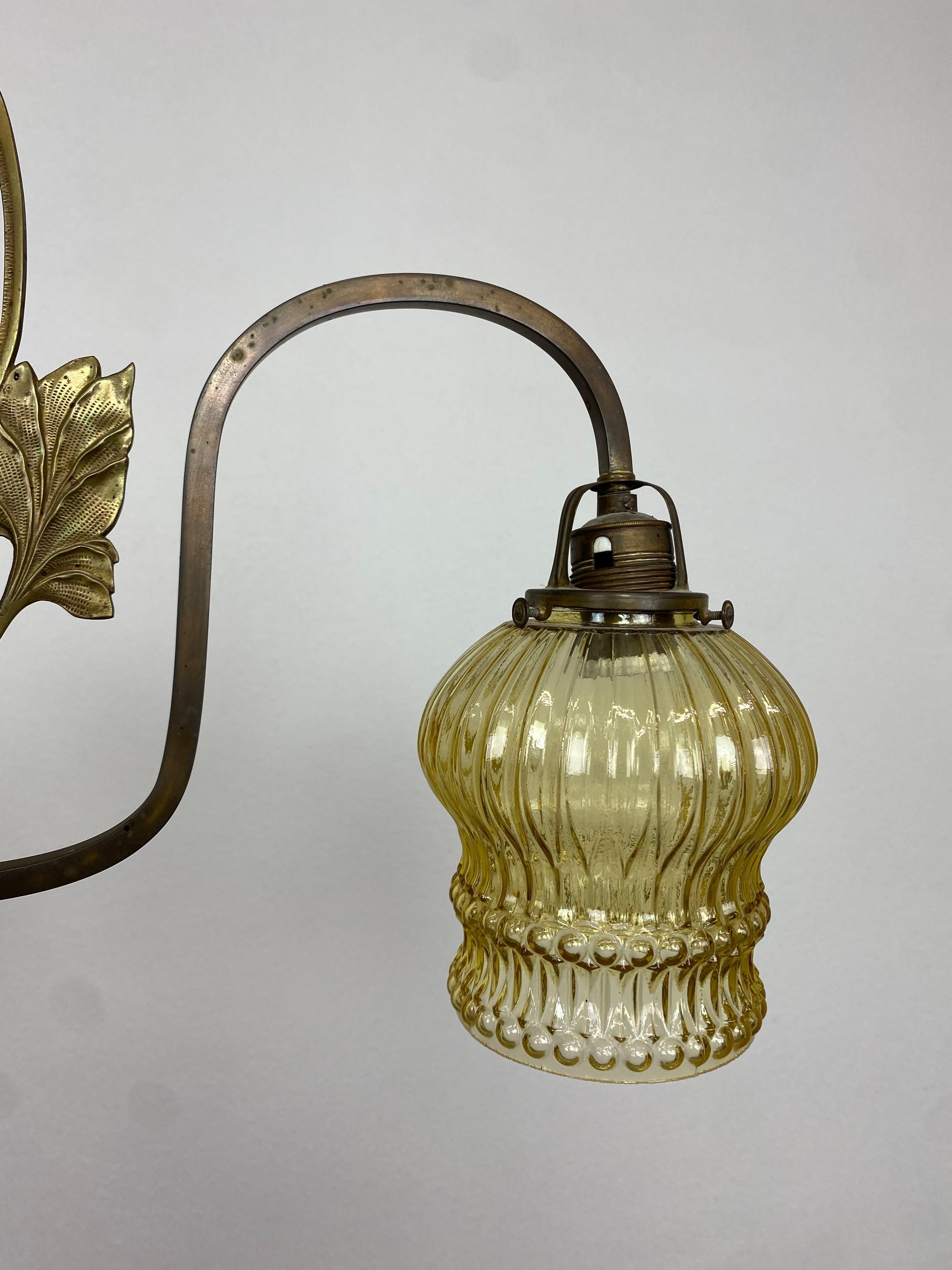Jugendstil Hanging Lamp In Good Condition For Sale In Banská Štiavnica, SK