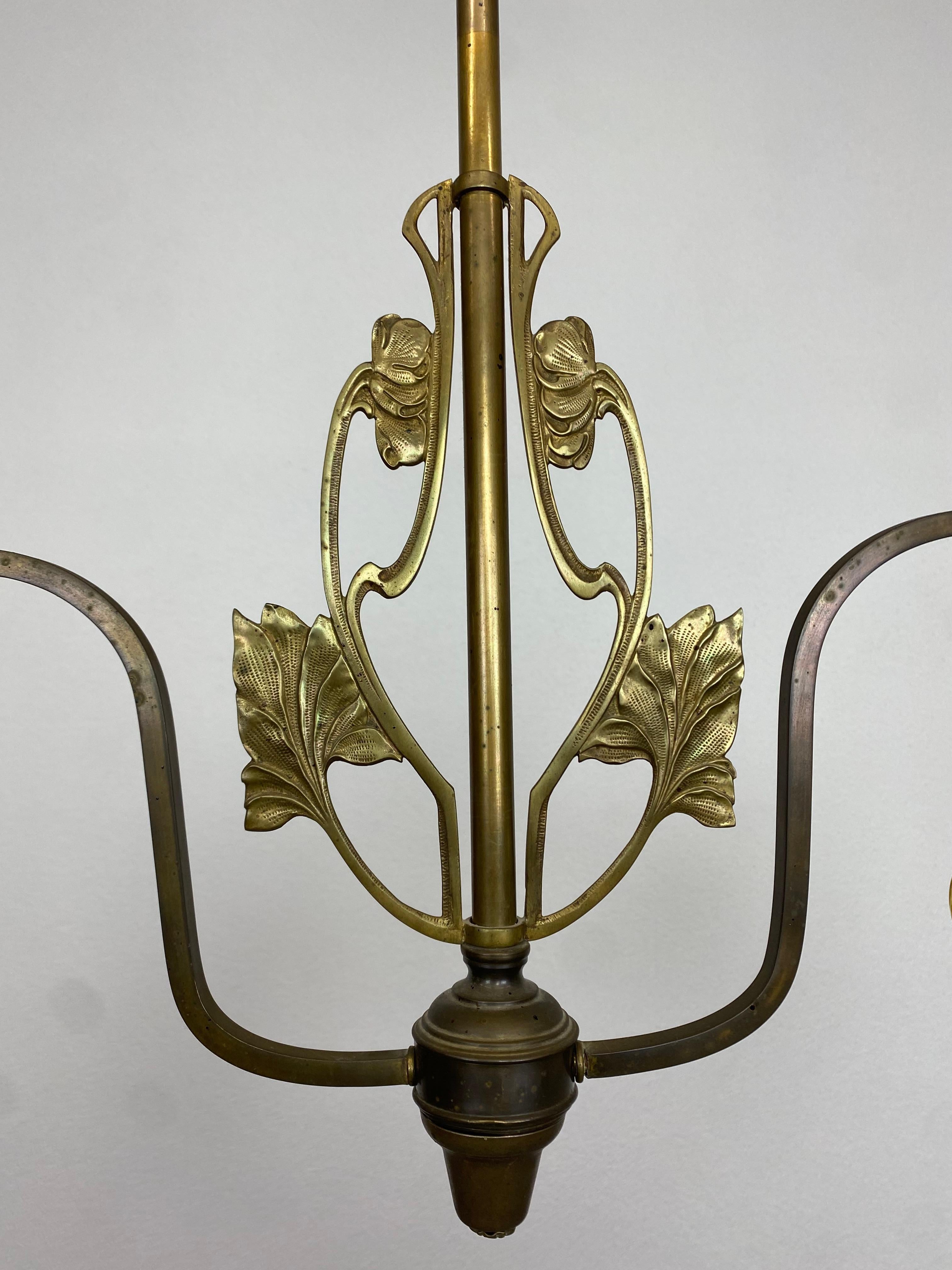 Early 20th Century Jugendstil Hanging Lamp For Sale