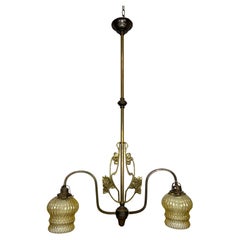 Used Jugendstil Hanging Lamp