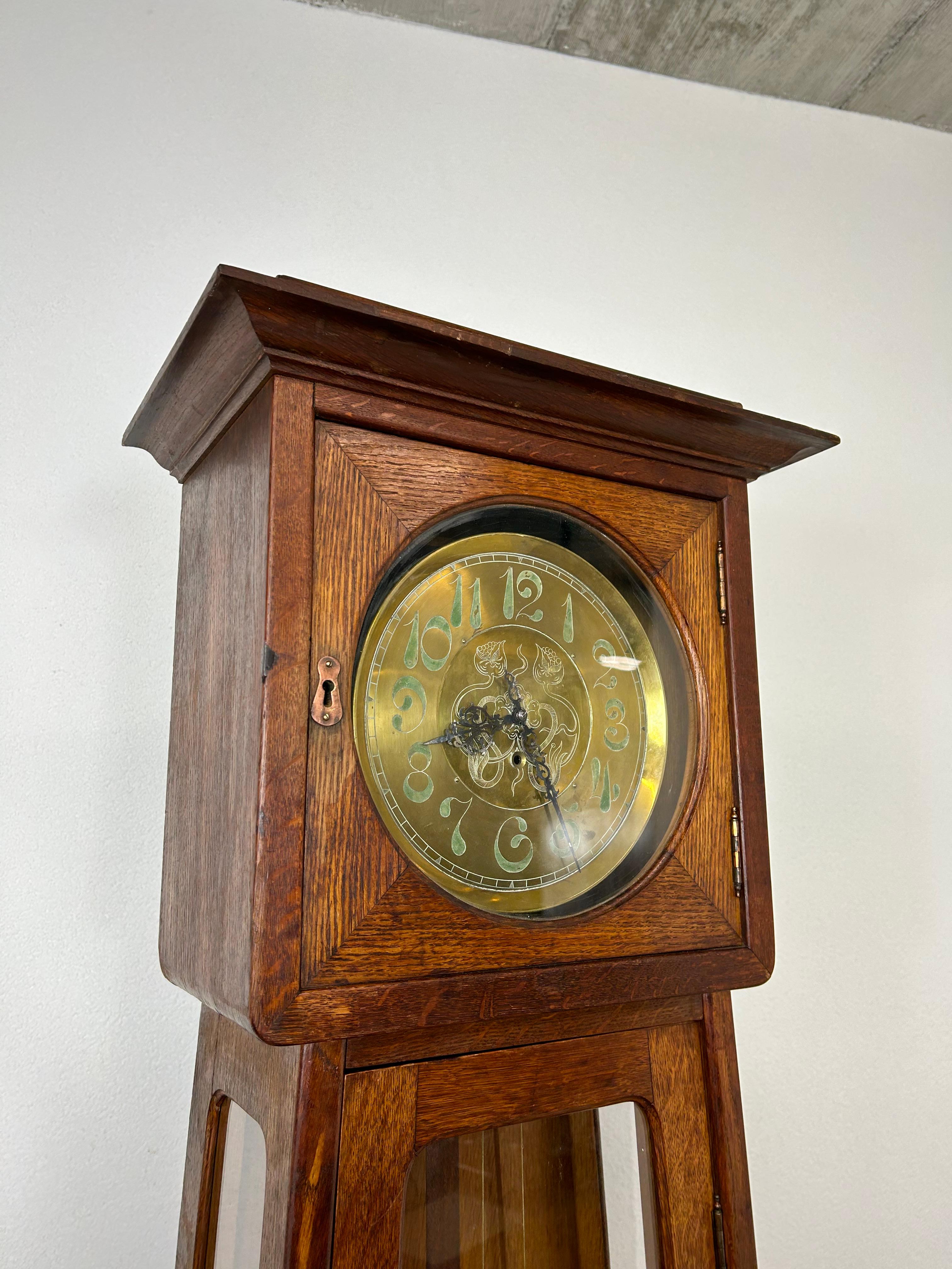 Early 20th Century Jugendstil longcase clock For Sale