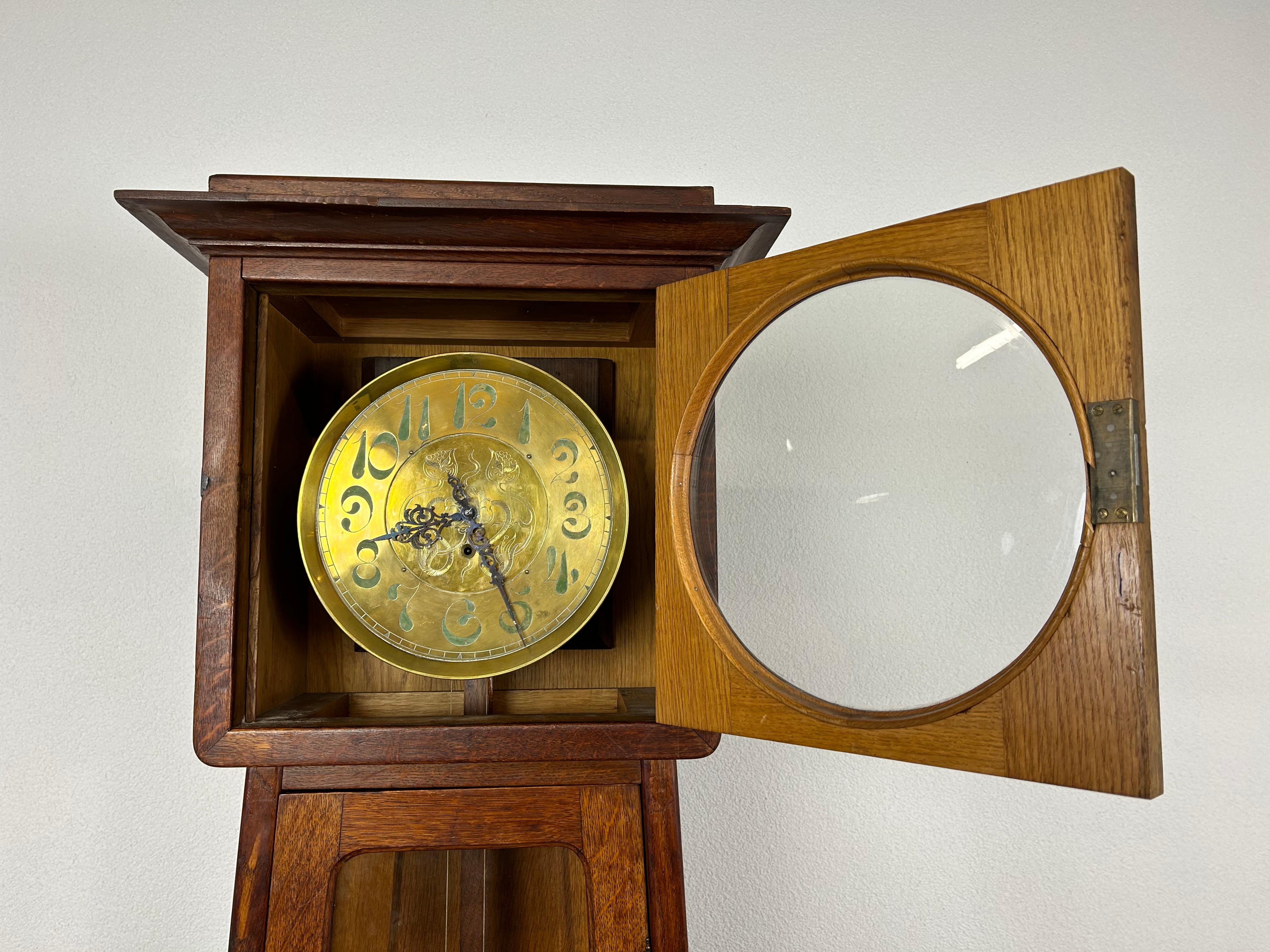 Jugendstil longcase clock For Sale 1