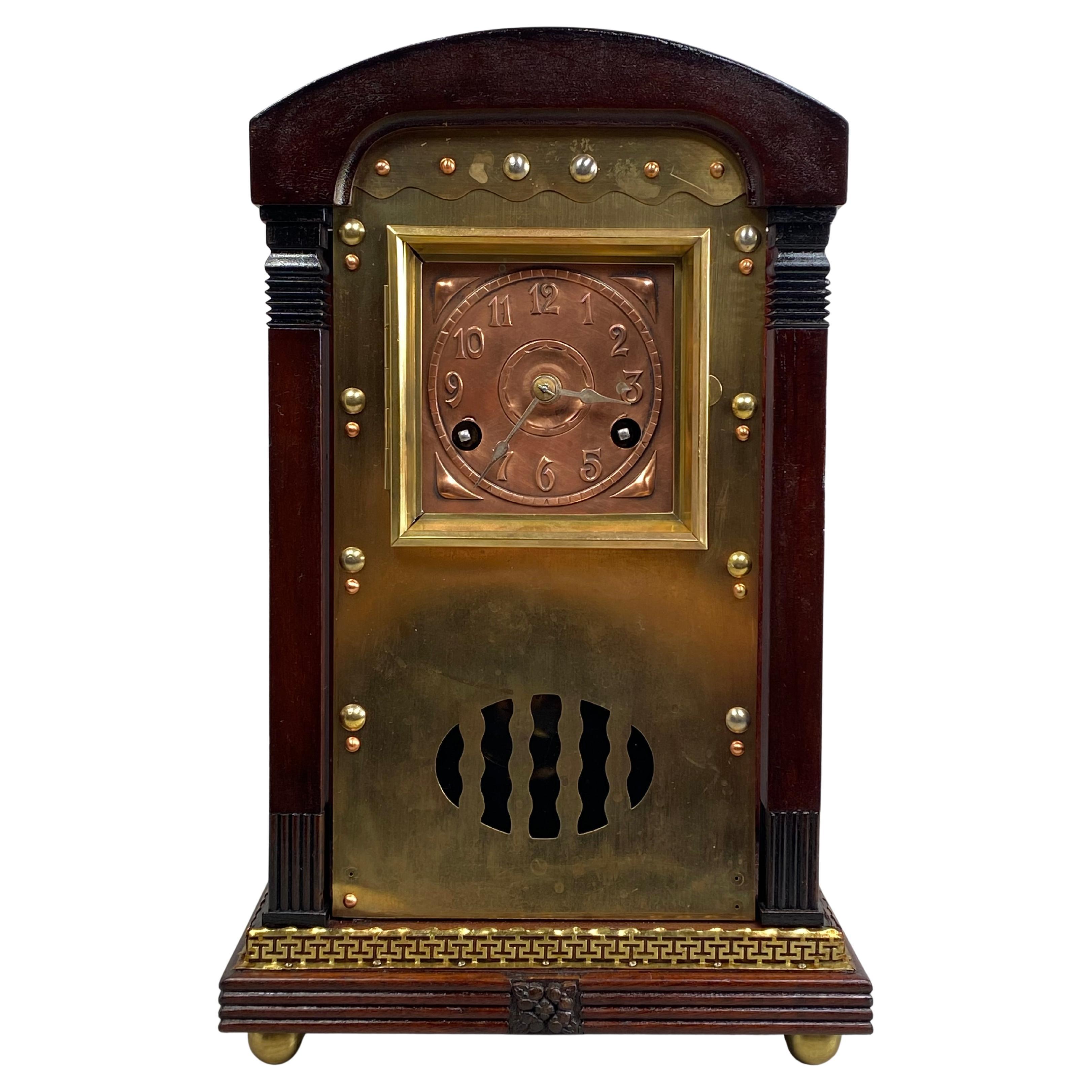 Orologio da camino Jugendstil di Junghans Darmstadt