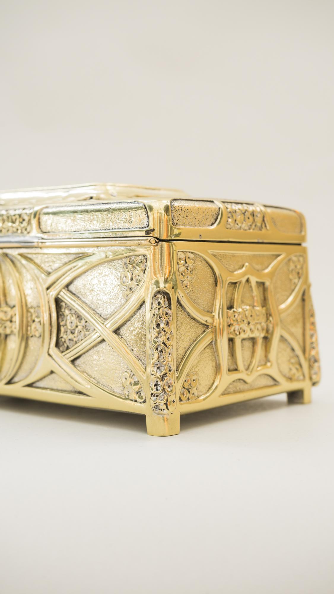Jugendstil Massive Jewelry Box, Vienna, circa 1908s 1