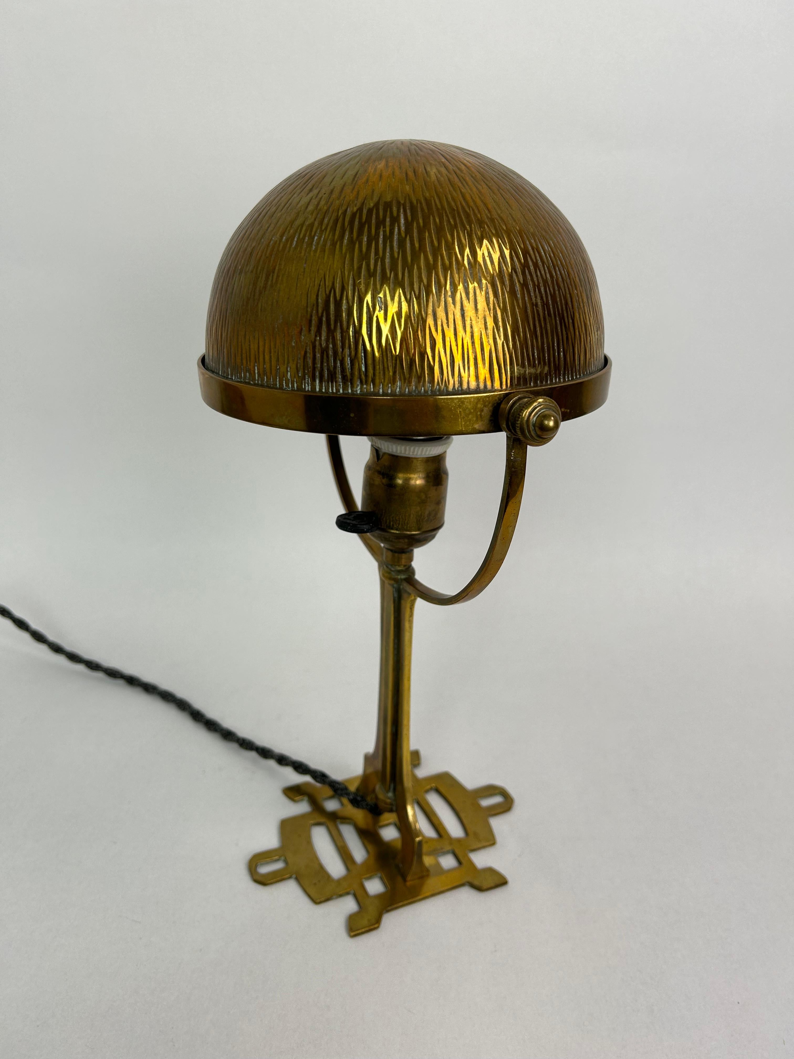 Austrian Jugendstil mushroom desk lamp For Sale