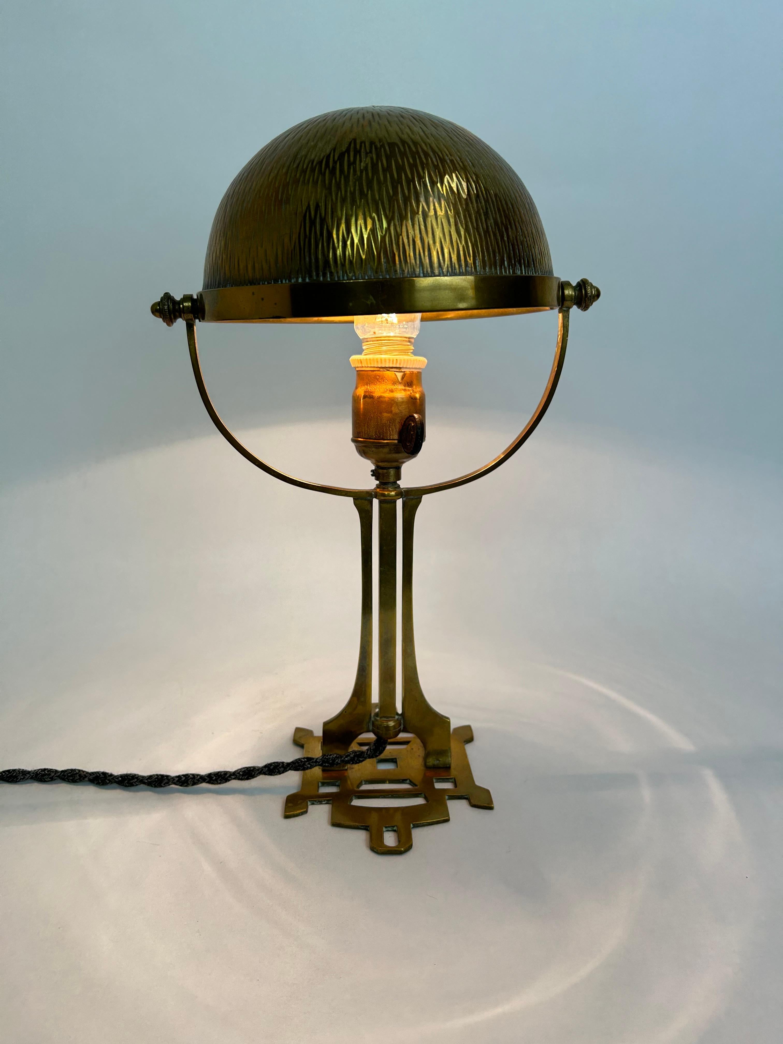 Début du 20ème siècle Lampe de bureau champignon Jugendstil en vente