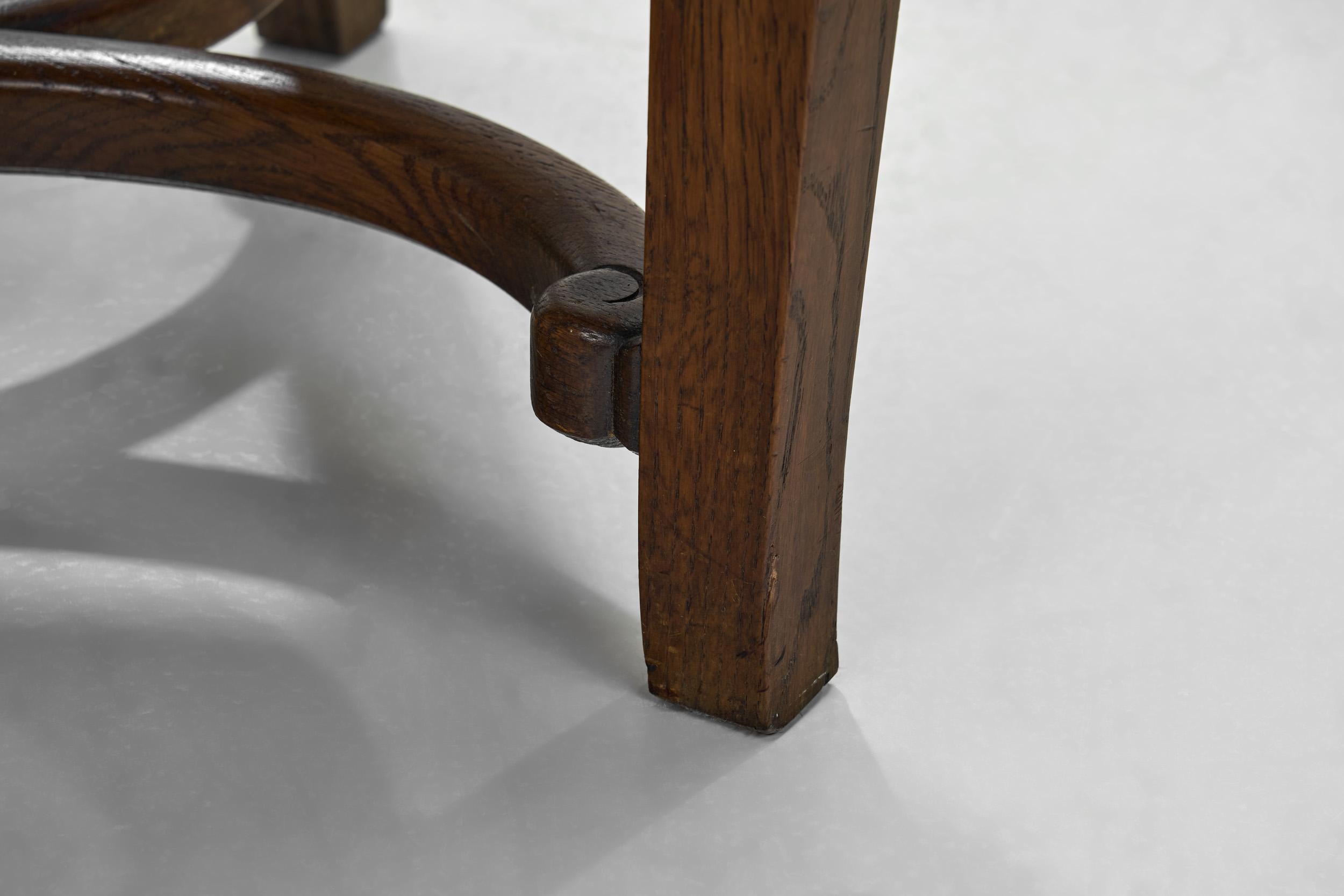 Jugendstil Oak Armchair by Nordiska Kompaniet, Sweden 1913 For Sale 10