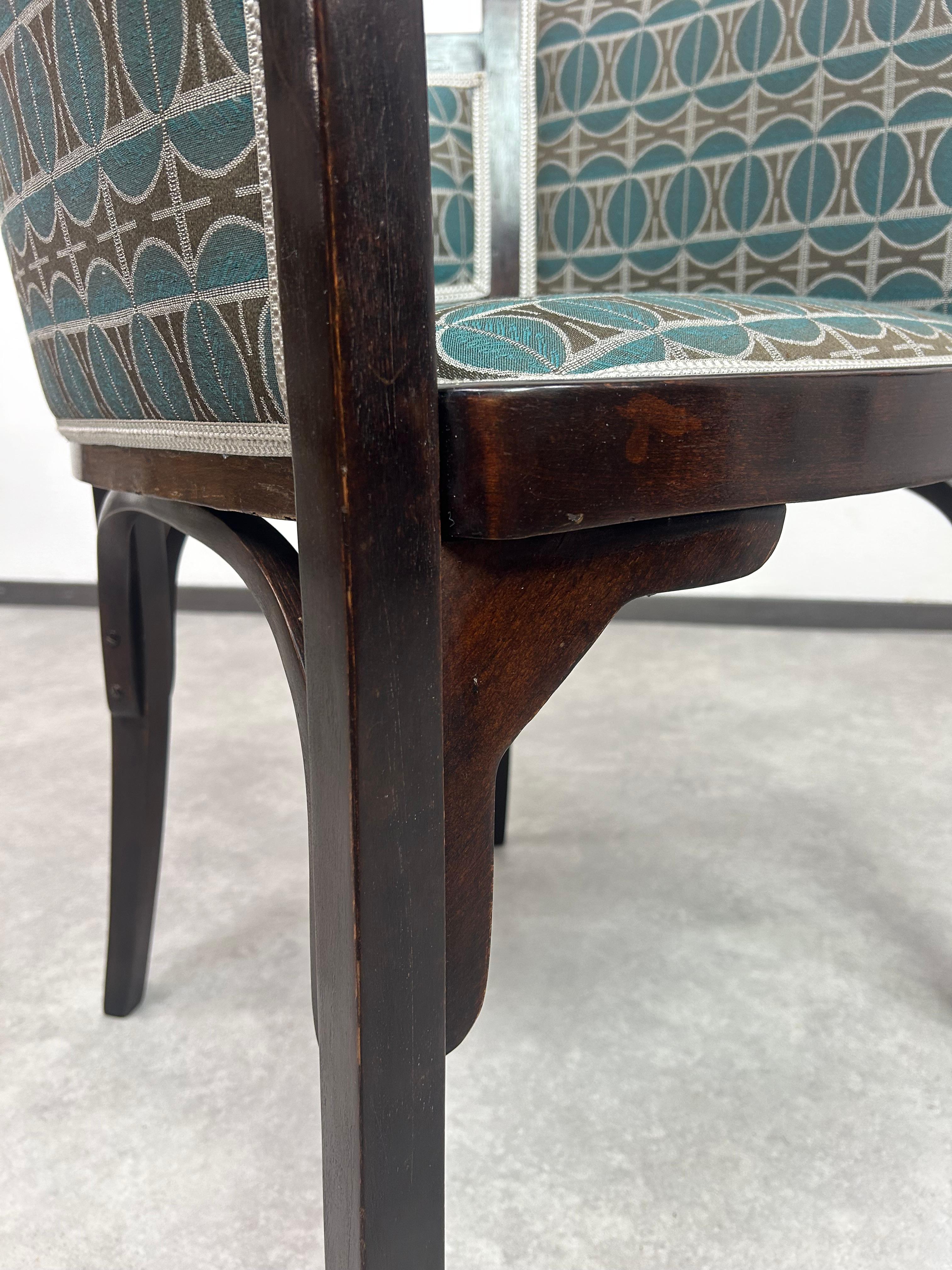 Silla de oficina Jugendstil de Otto Wagner para J&J Kohn en venta 3