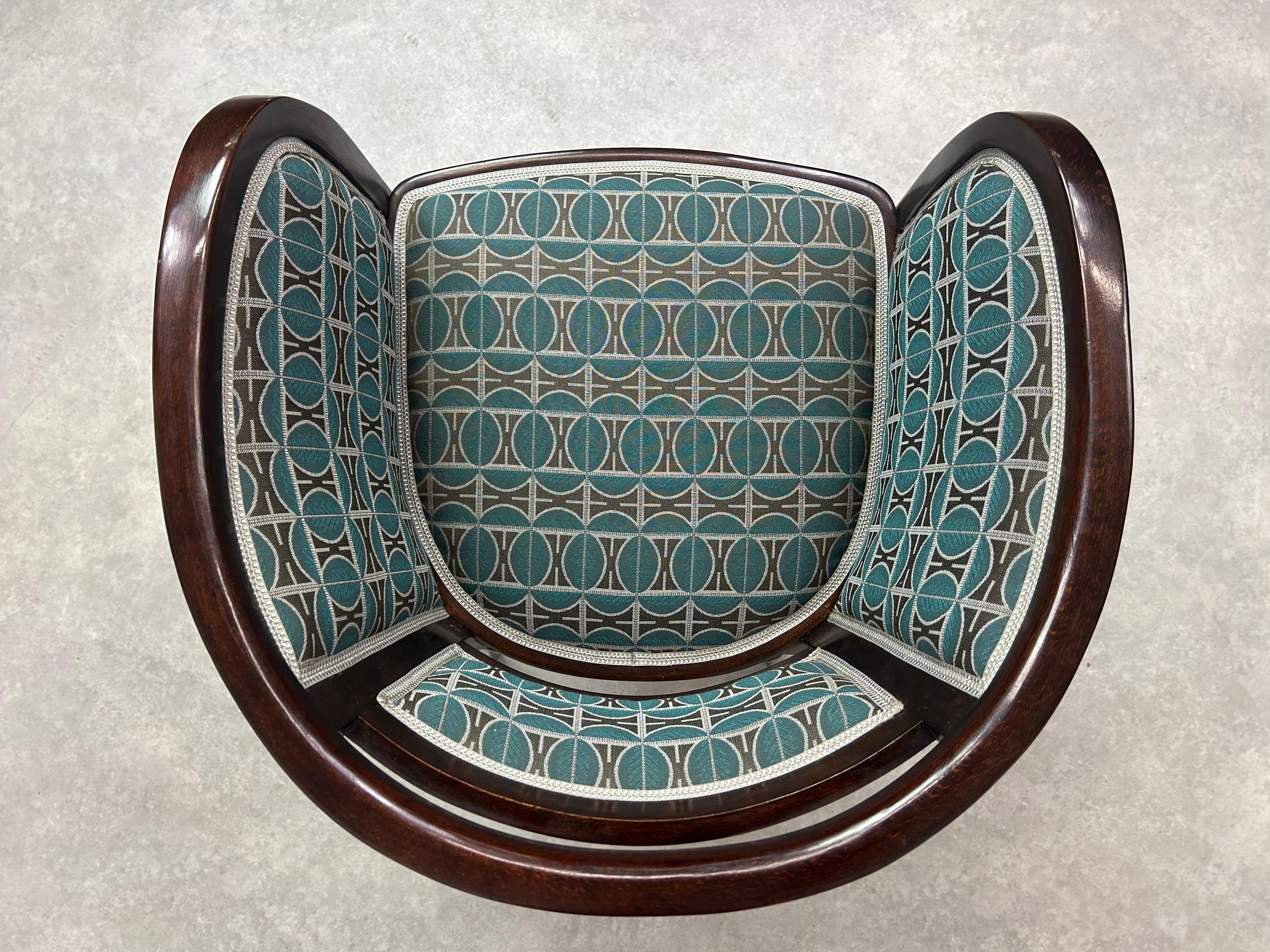 Silla de oficina Jugendstil de Otto Wagner para J&J Kohn Secesión de Viena en venta