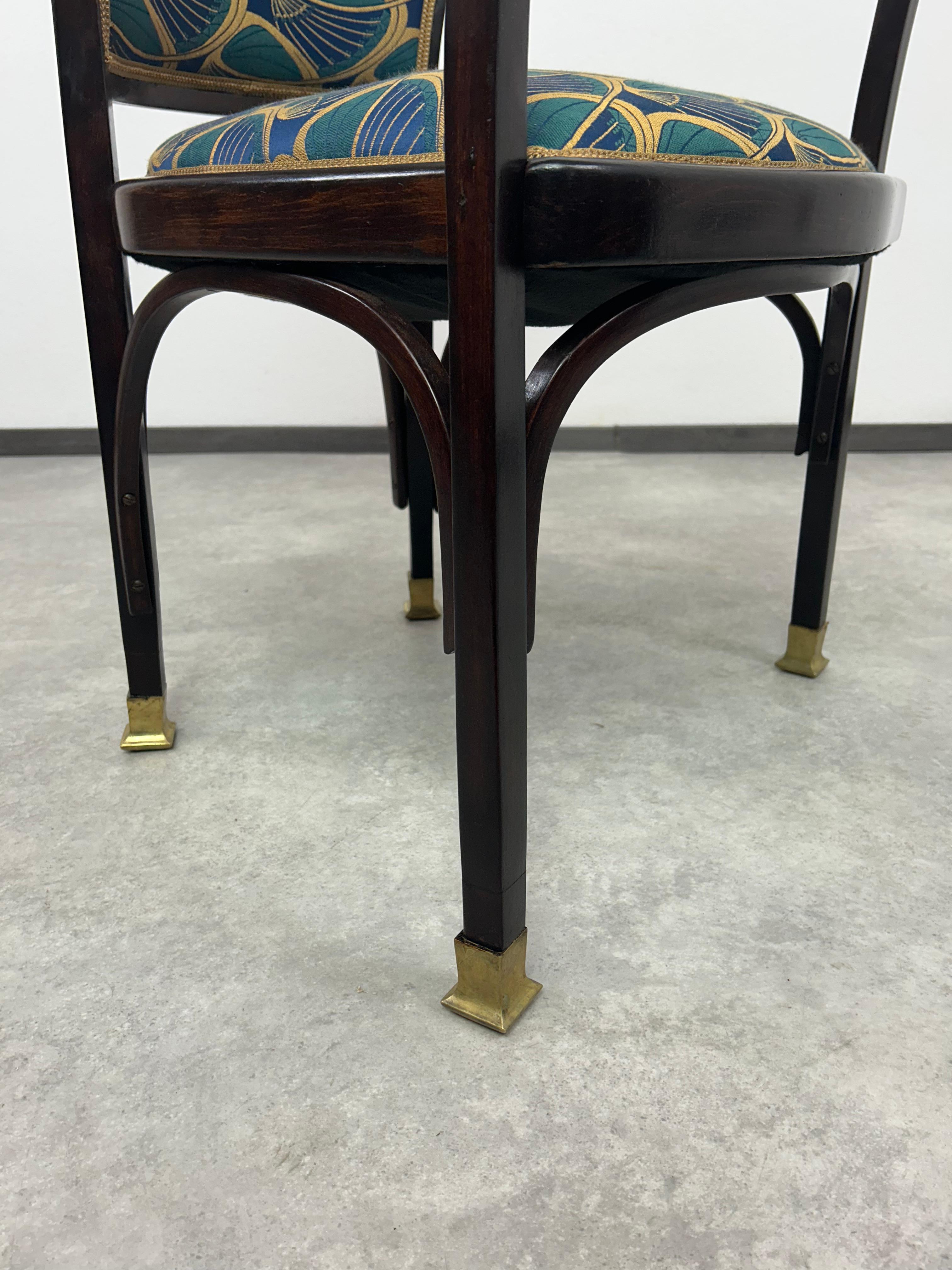 Austriaco Sedia da ufficio Jugendstil n. 717 di Gustav Siegel in vendita