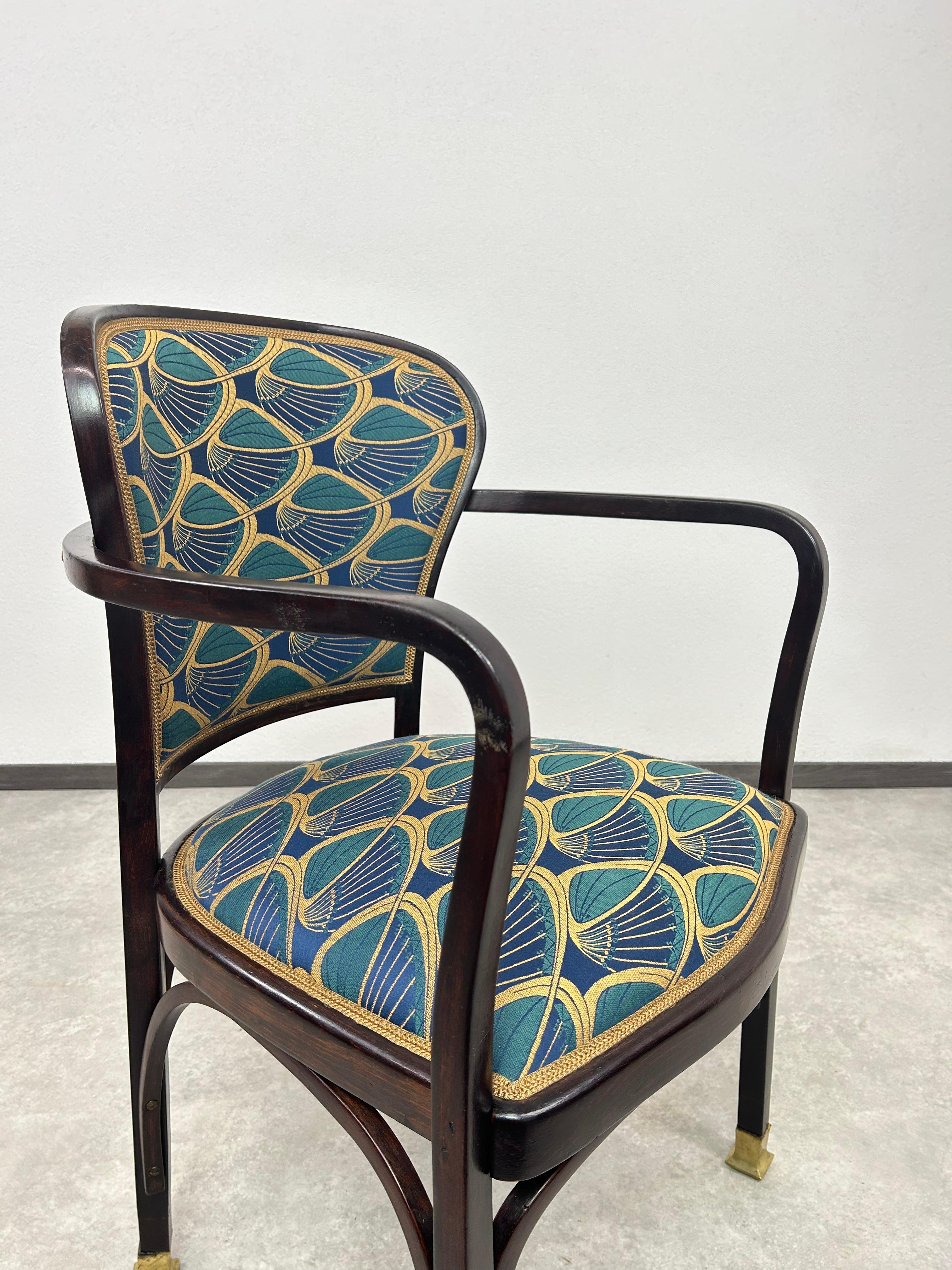 Inizio XX secolo Sedia da ufficio Jugendstil n. 717 di Gustav Siegel in vendita