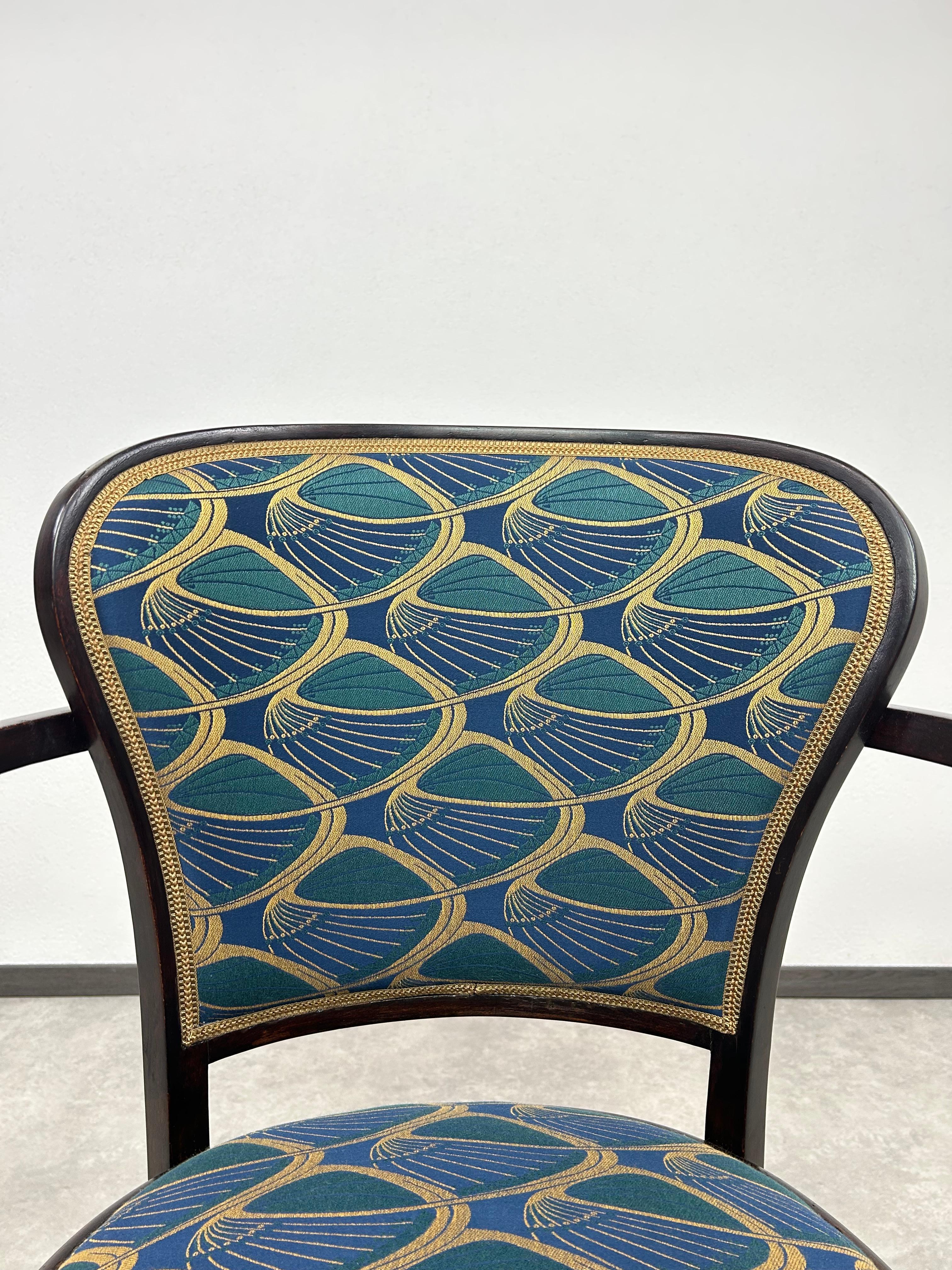 Sedia da ufficio Jugendstil n. 717 di Gustav Siegel in vendita 2