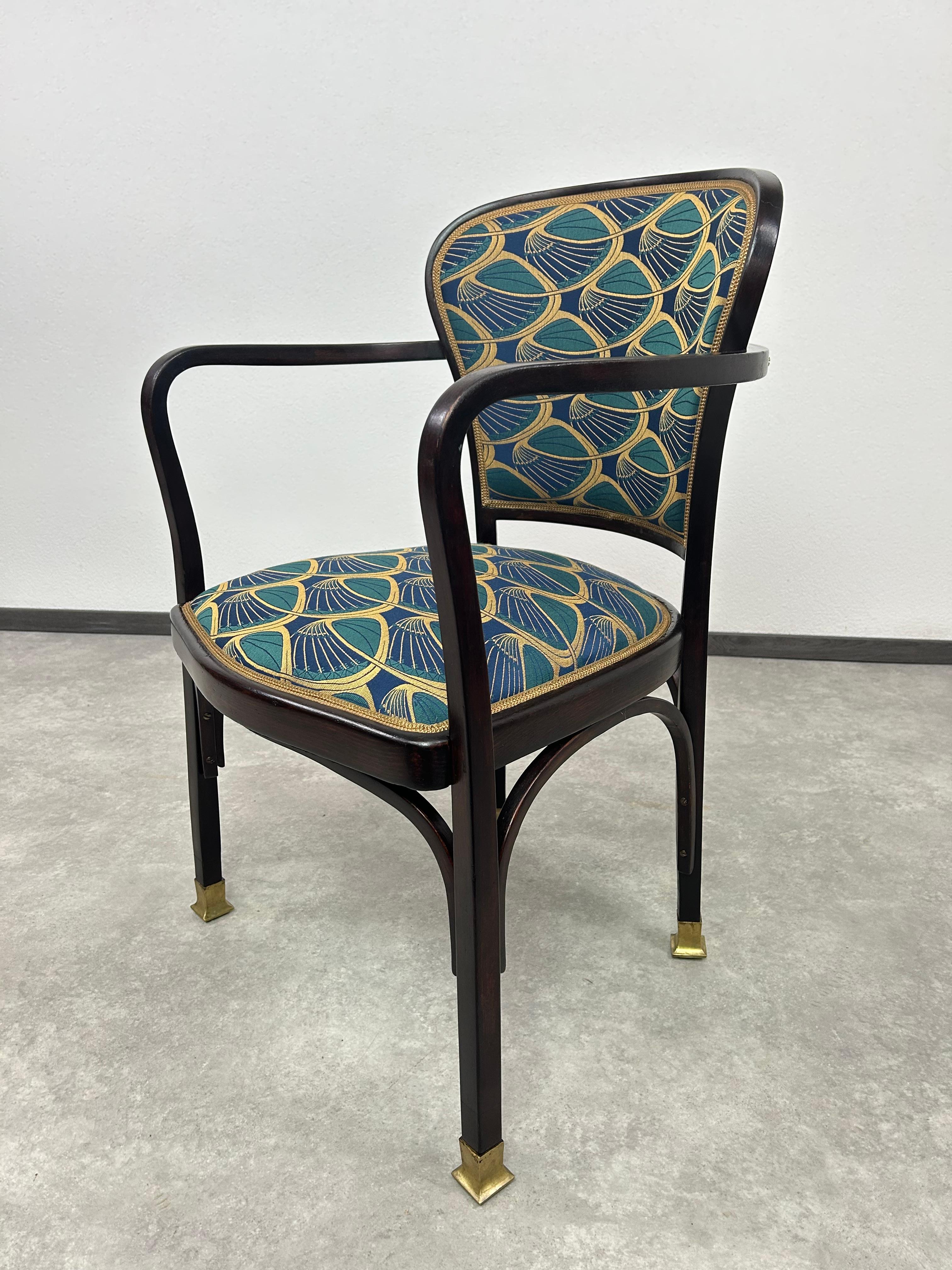 Sedia da ufficio Jugendstil n. 717 di Gustav Siegel in vendita 3