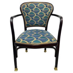 Jugendstil office chair no.717 by Gustav Siegel