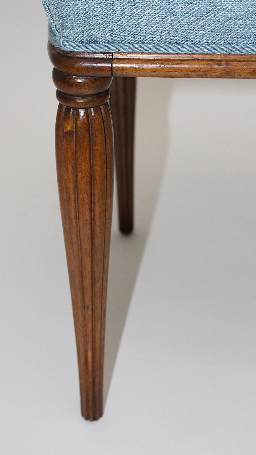 Sgabello Jugendstil in noce blu Otto Prutscher Vienna circa 1900 in vendita 6