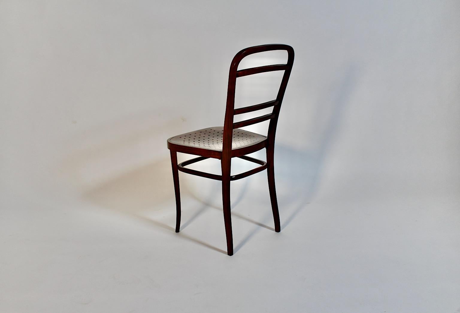 Jugendstil Otto Wagner Chair Beech 1902 Österreichische Postsparkasse Vienna For Sale 6