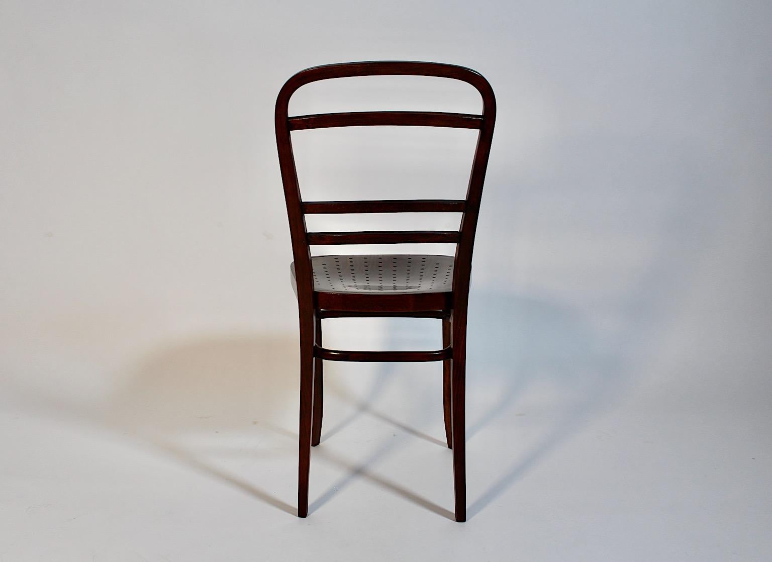 Jugendstil Otto Wagner Chair Beech 1902 Österreichische Postsparkasse Vienna For Sale 7