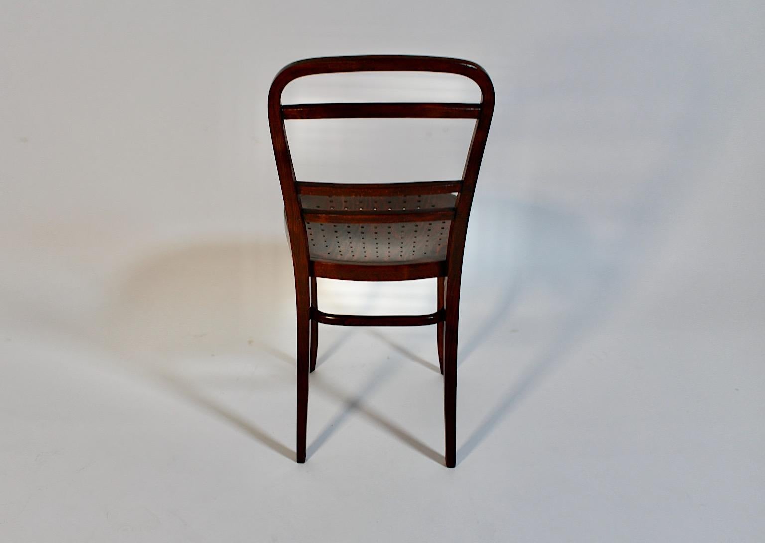 Jugendstil Otto Wagner Chair Beech 1902 Österreichische Postsparkasse Vienna For Sale 8
