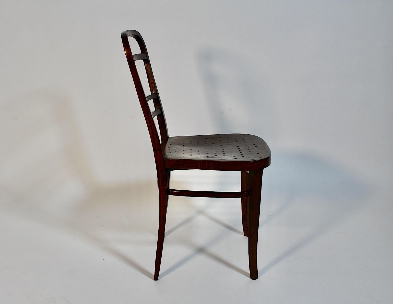 Jugendstil Otto Wagner Chair Beech 1902 Österreichische Postsparkasse Vienna For Sale 9