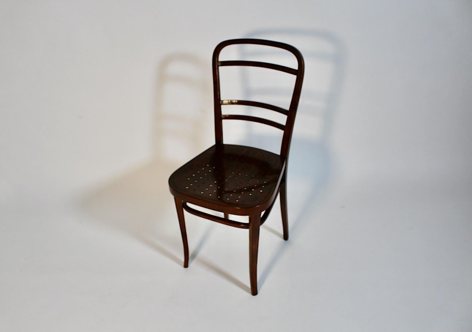 Jugendstil Otto Wagner Chair Beech 1902 Österreichische Postsparkasse Vienna For Sale 10