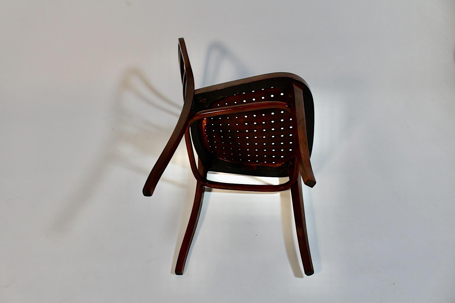 Jugendstil Otto Wagner Chair Beech 1902 Österreichische Postsparkasse Vienna For Sale 13