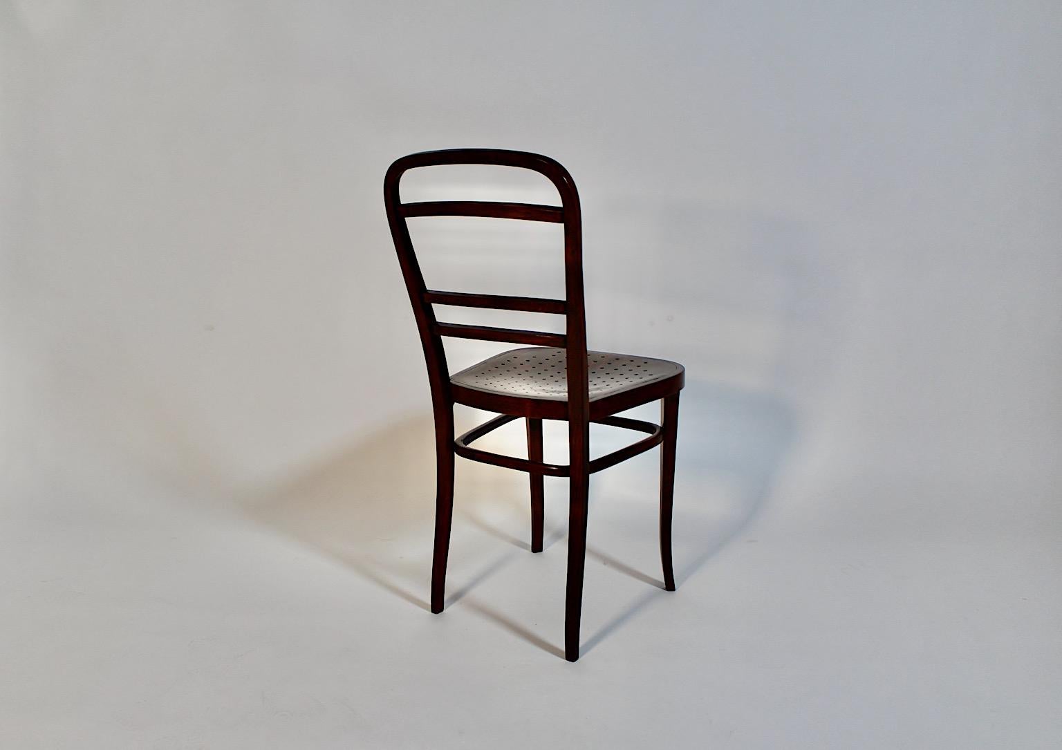 Jugendstil Otto Wagner Chair Beech 1902 Österreichische Postsparkasse Vienna For Sale 14