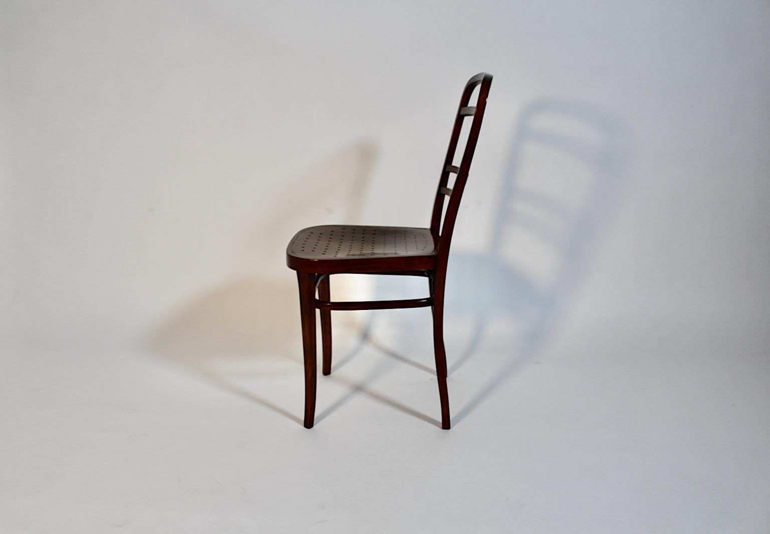 Jugendstil Otto Wagner Chair Beech 1902 Österreichische Postsparkasse Vienna For Sale 2