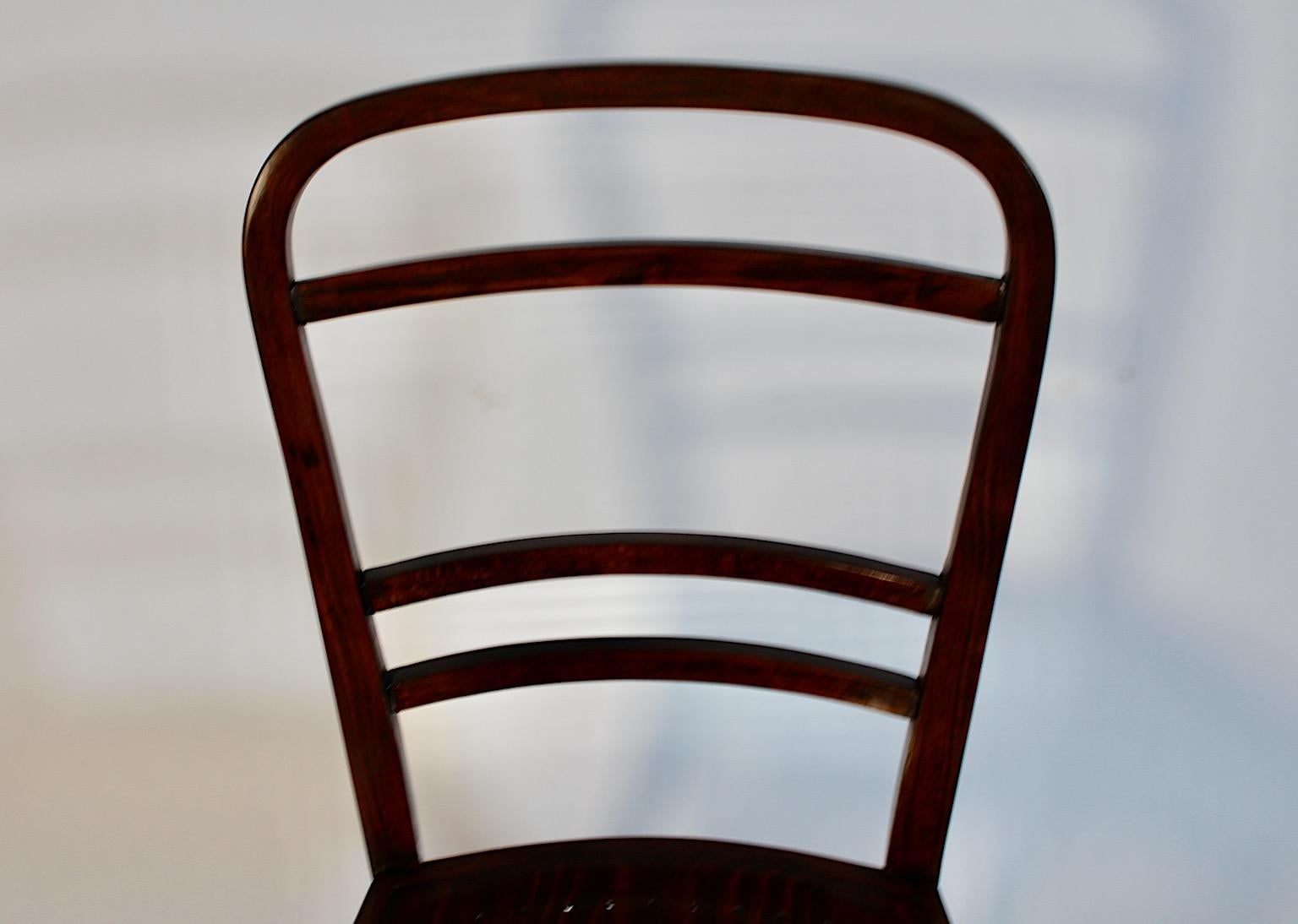 Jugendstil Otto Wagner Chair Beech 1902 Österreichische Postsparkasse Vienna For Sale 3