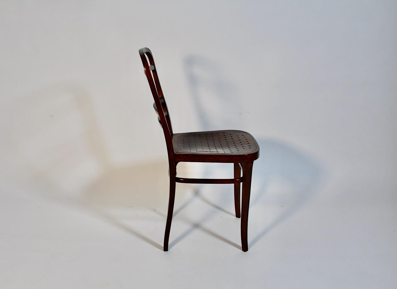 Jugendstil Otto Wagner Chair Beech 1902 Österreichische Postsparkasse Vienna For Sale 4