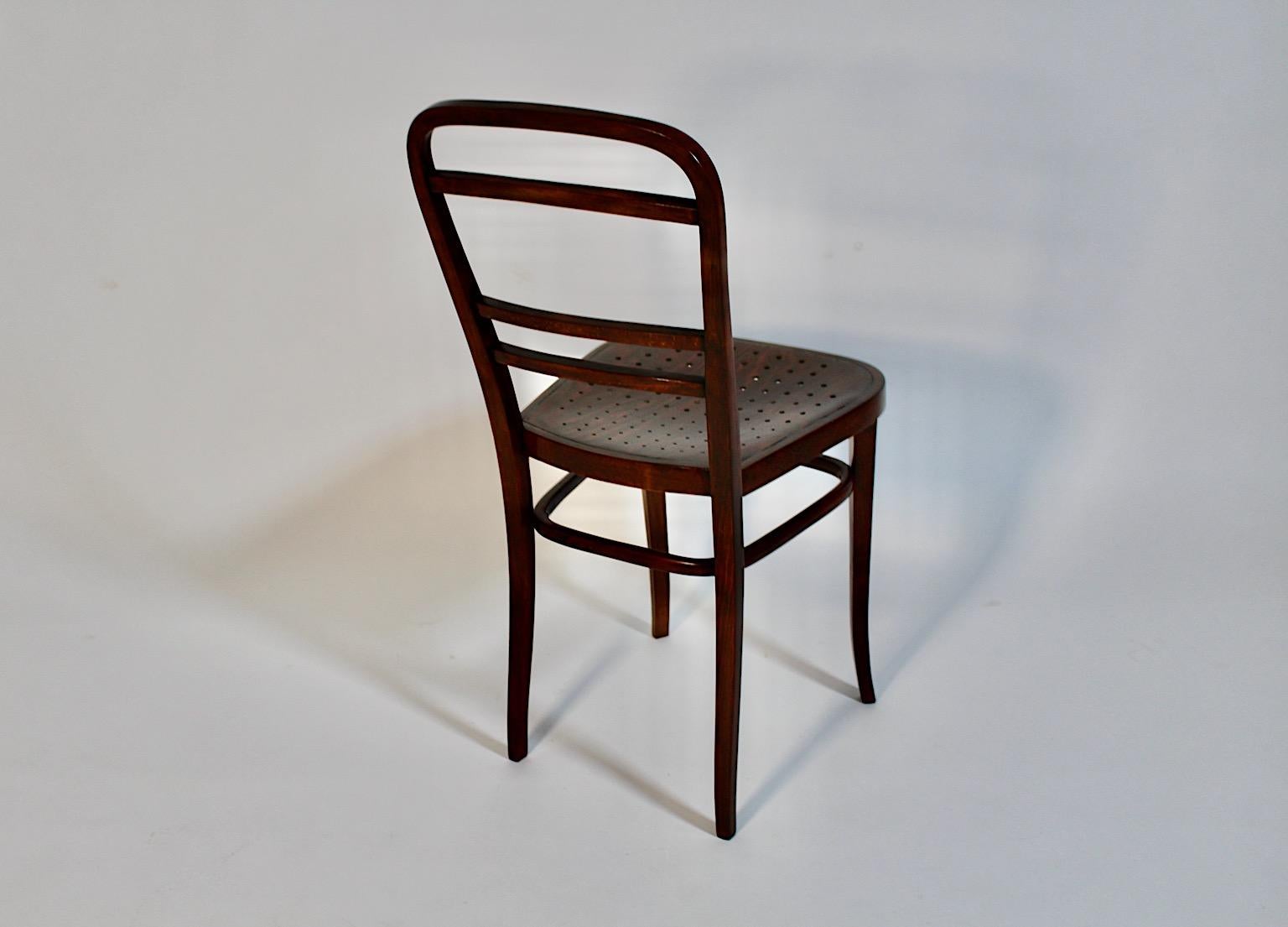 Jugendstil Otto Wagner Chair Beech 1902 Österreichische Postsparkasse Vienna For Sale 5
