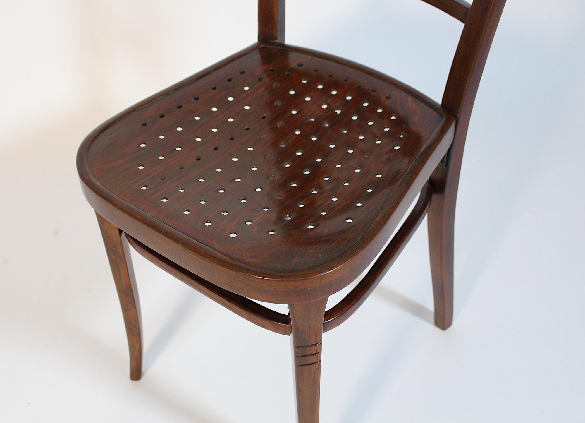 Jugendstil Otto Wagner Stuhl Braunbuche für J & J Kohn Postsparkasse 1902 im Angebot 5