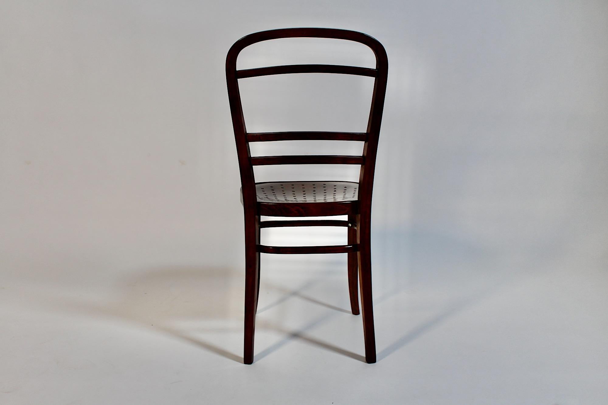 Jugendstil Otto Wagner Stuhl Braunbuche für J & J Kohn Postsparkasse 1902 im Angebot 10