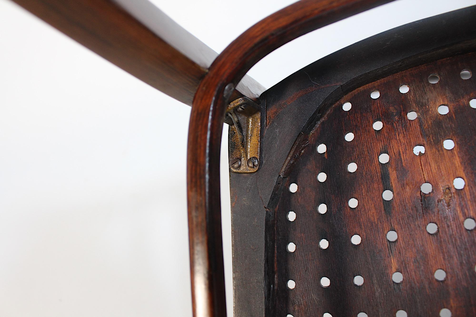 Jugendstil Otto Wagner Stuhl Braunbuche für J & J Kohn Postsparkasse 1902 im Angebot 13