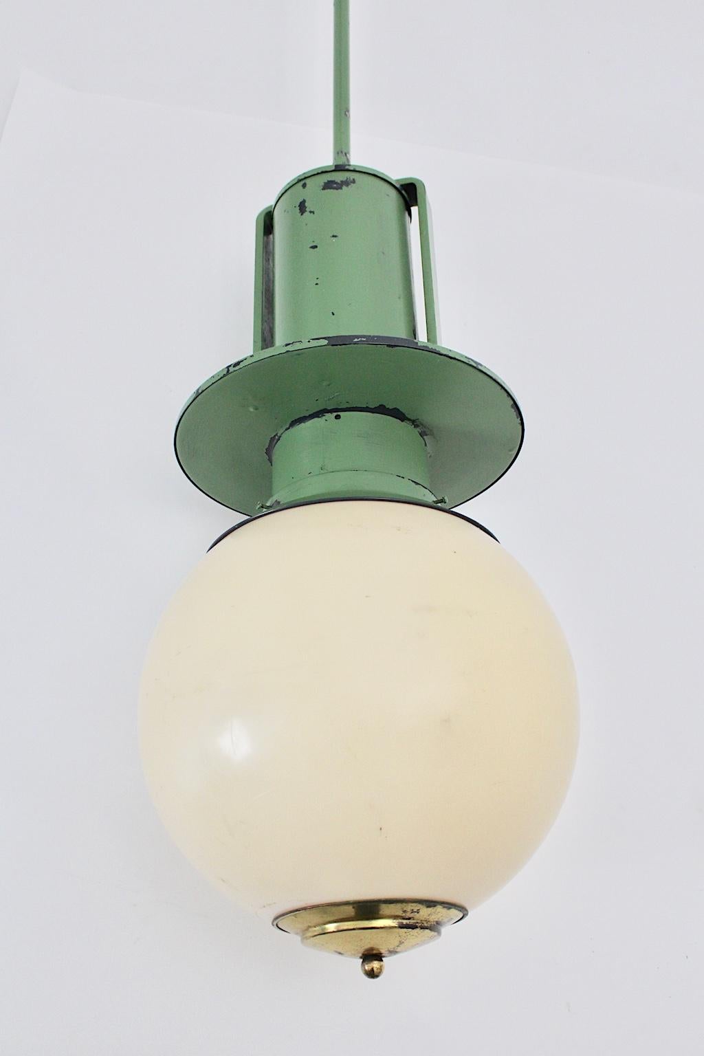 Autrichien Lampe suspendue Jugendstil Otto Wagner Stadtbahn Métal:: vers 1898:: Autriche en vente