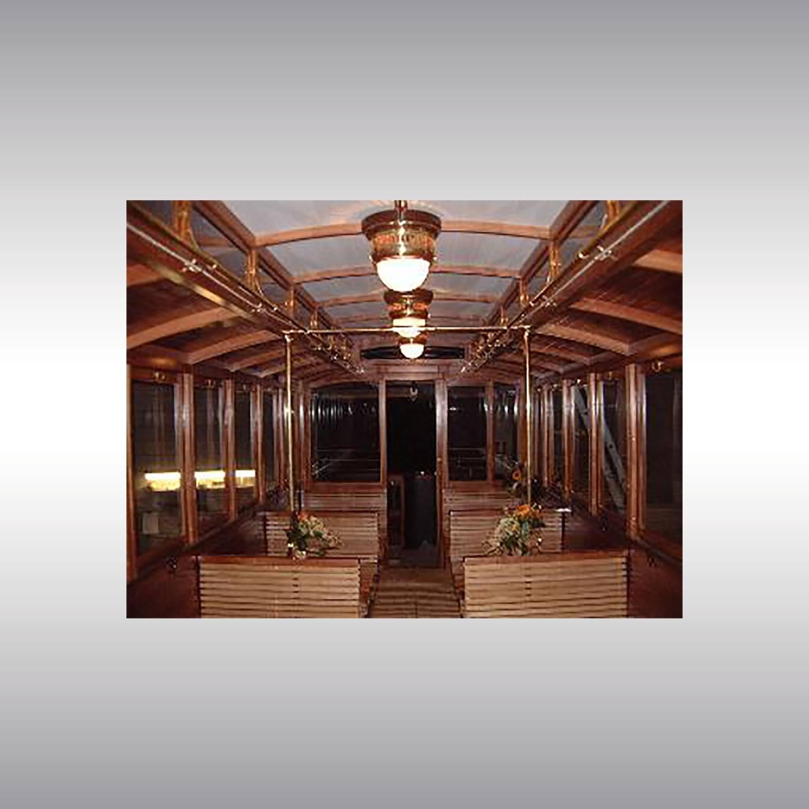 Lámpara de Pared/Techo Jugendstil Otto Wagner Latón Vidrio Opalino, Re Edición Hecho a mano en venta