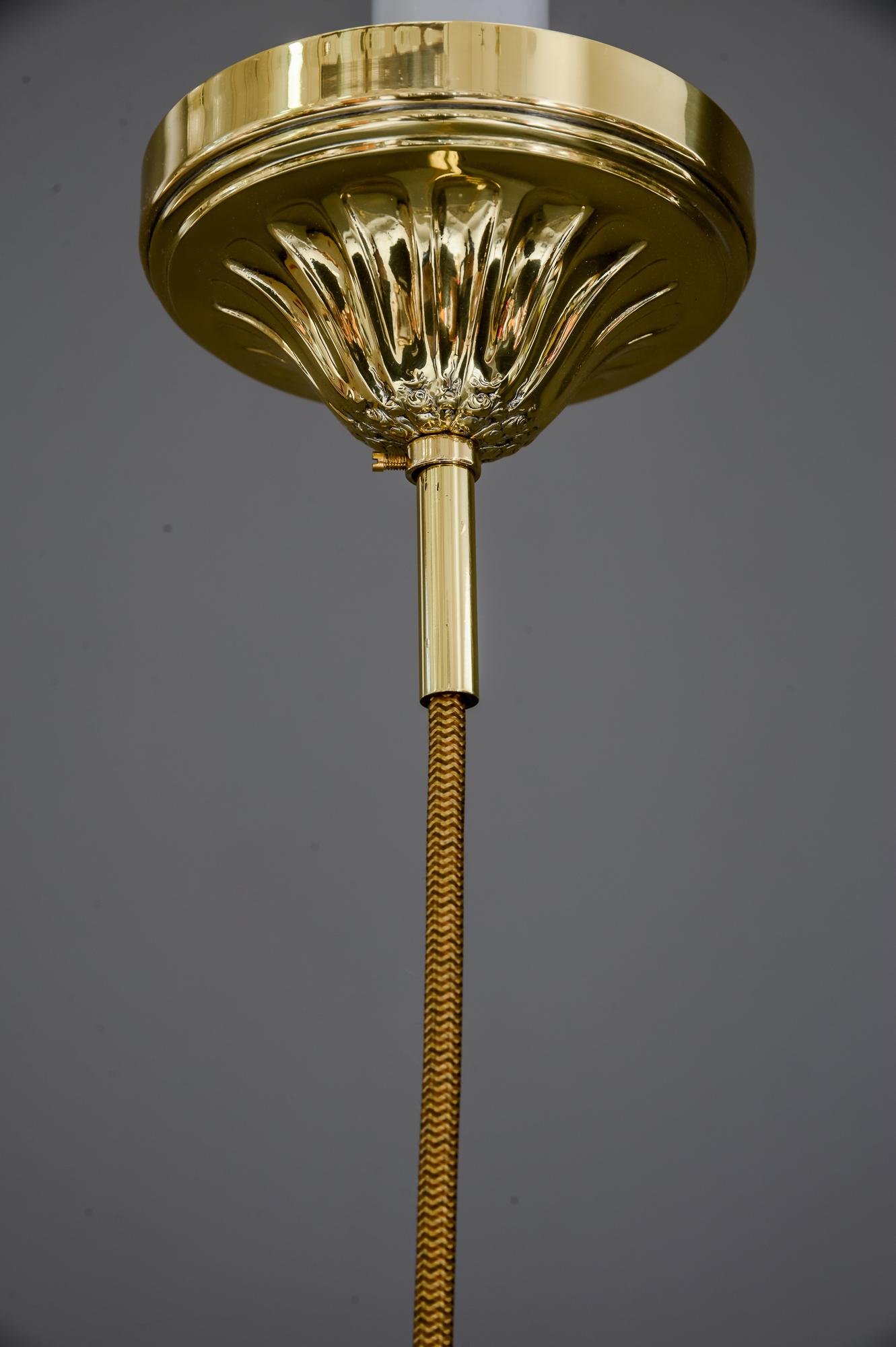 Jugendstil Pendant circa 1908 with Glass Sticks 11