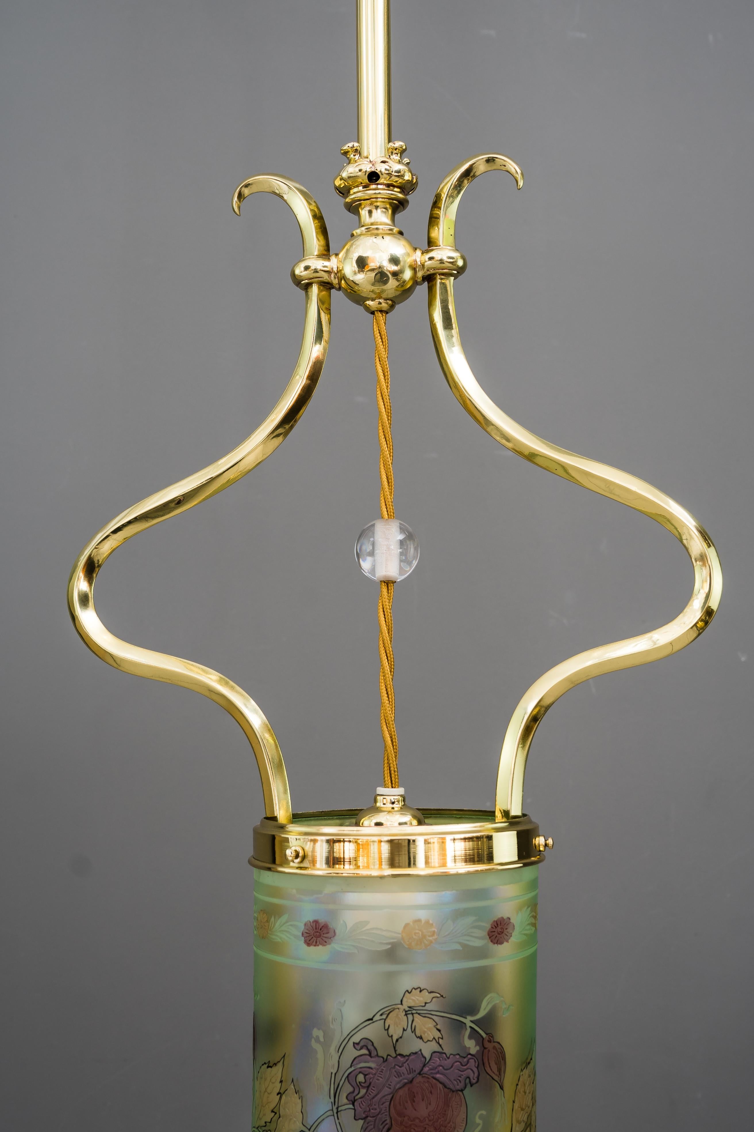 Brass Jugendstil Pendant Vienna Around 1909