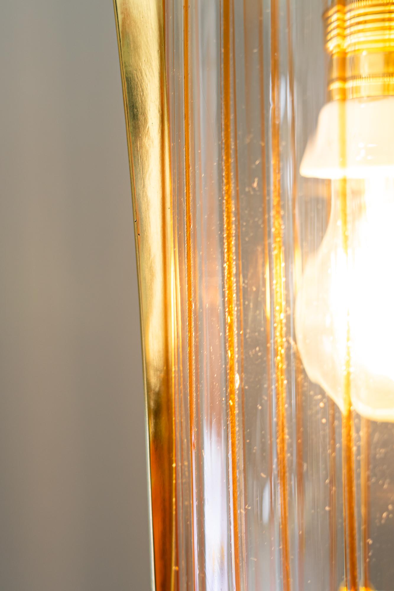 Jugendstil pendant with palme koenig opaline glass shade vienna around 1908 For Sale 9