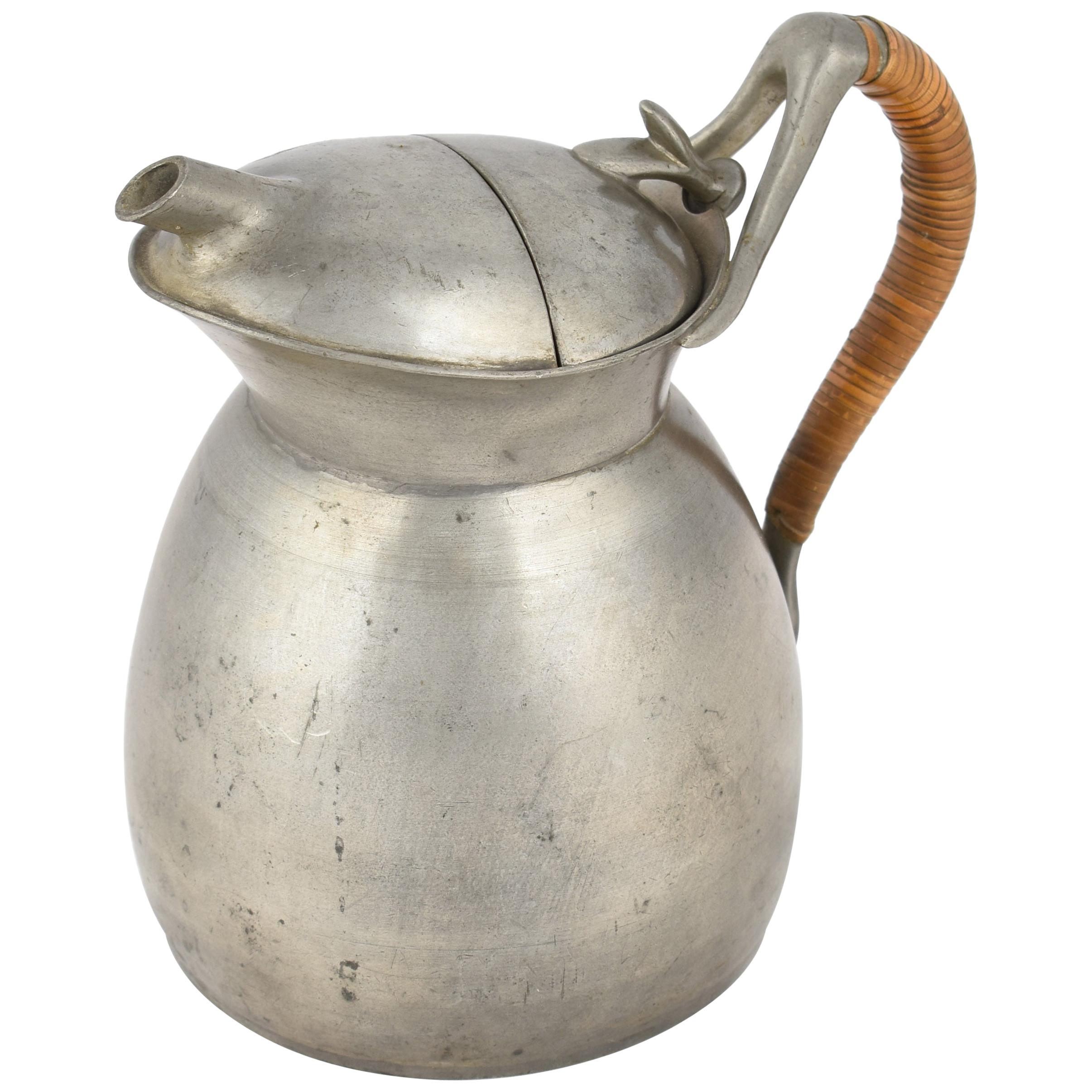 Jugendstil Pewter Pitcher, Germany, Early 1900 For Sale