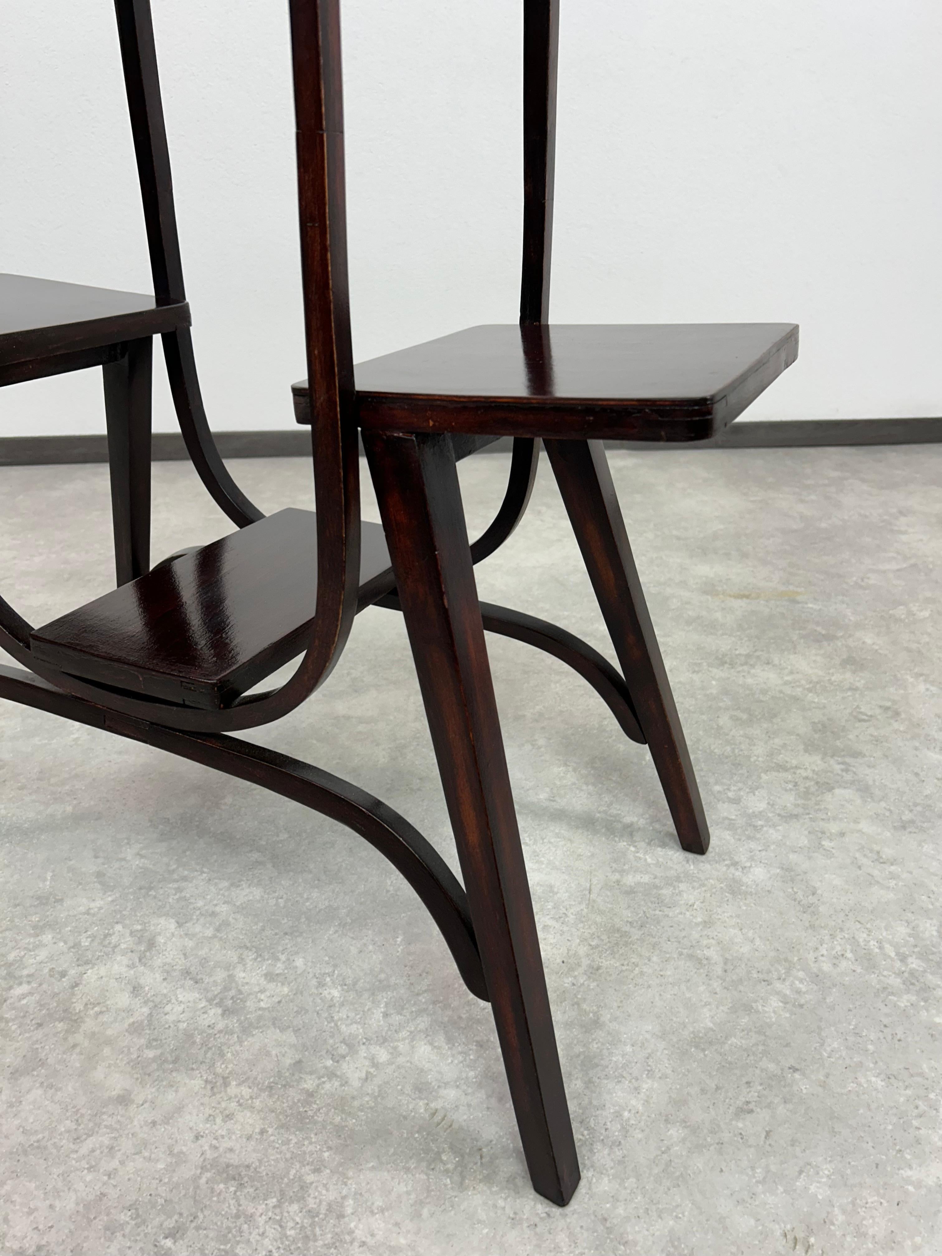 Legno curvato Jugendstil plant stand by Thonet in vendita