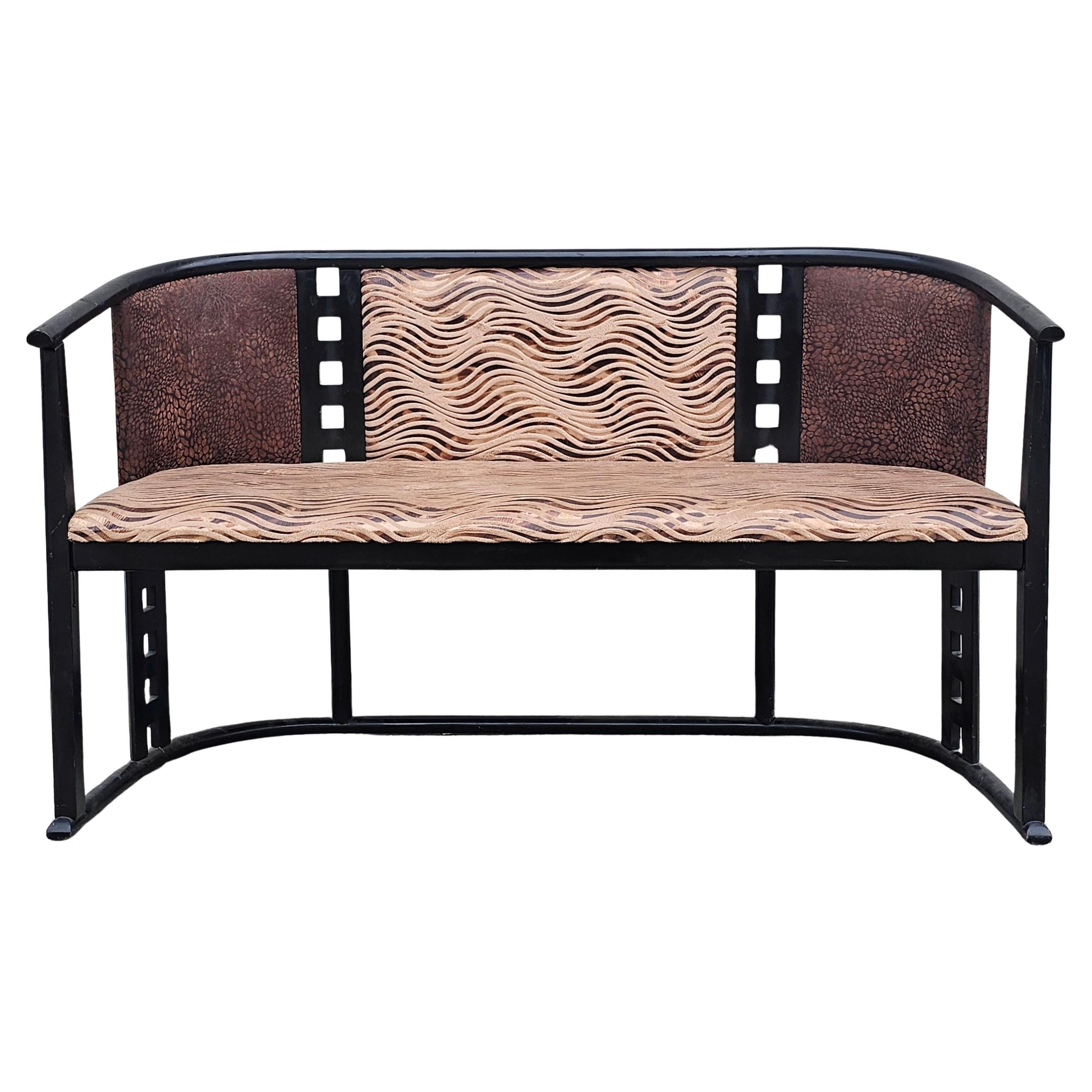 Jugendstil Settee designed in style of Josef Hoffmann, done in beech bentwood