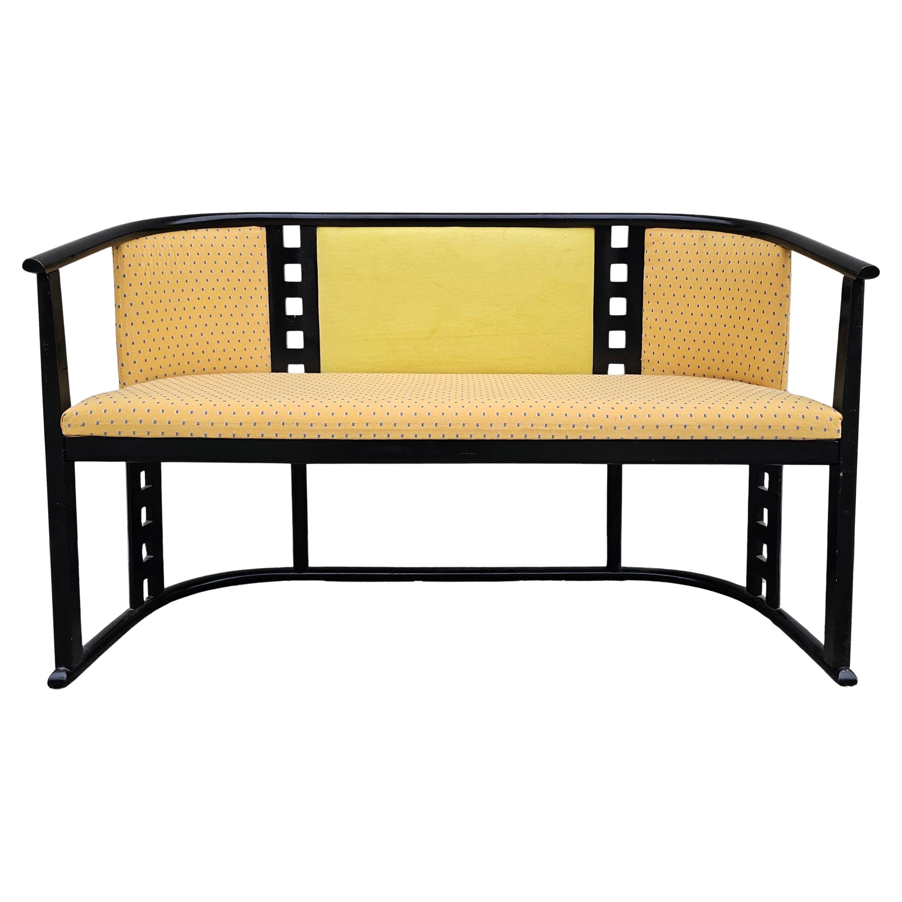 Jugendstil Settee designed in style of Josef Hoffmann, done in beech bentwood