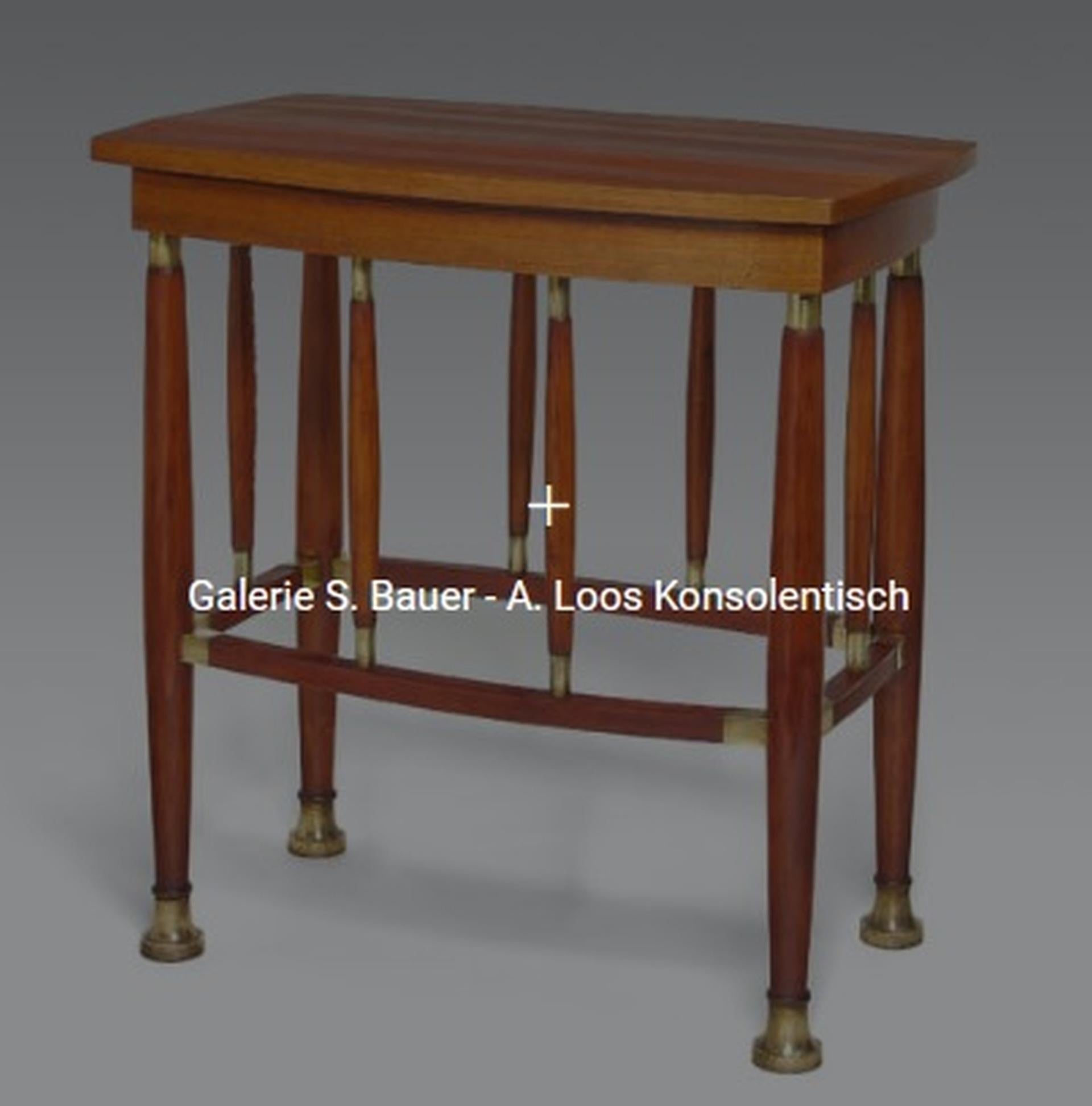 Jugendstil side table by Adolf Loos For Sale 5