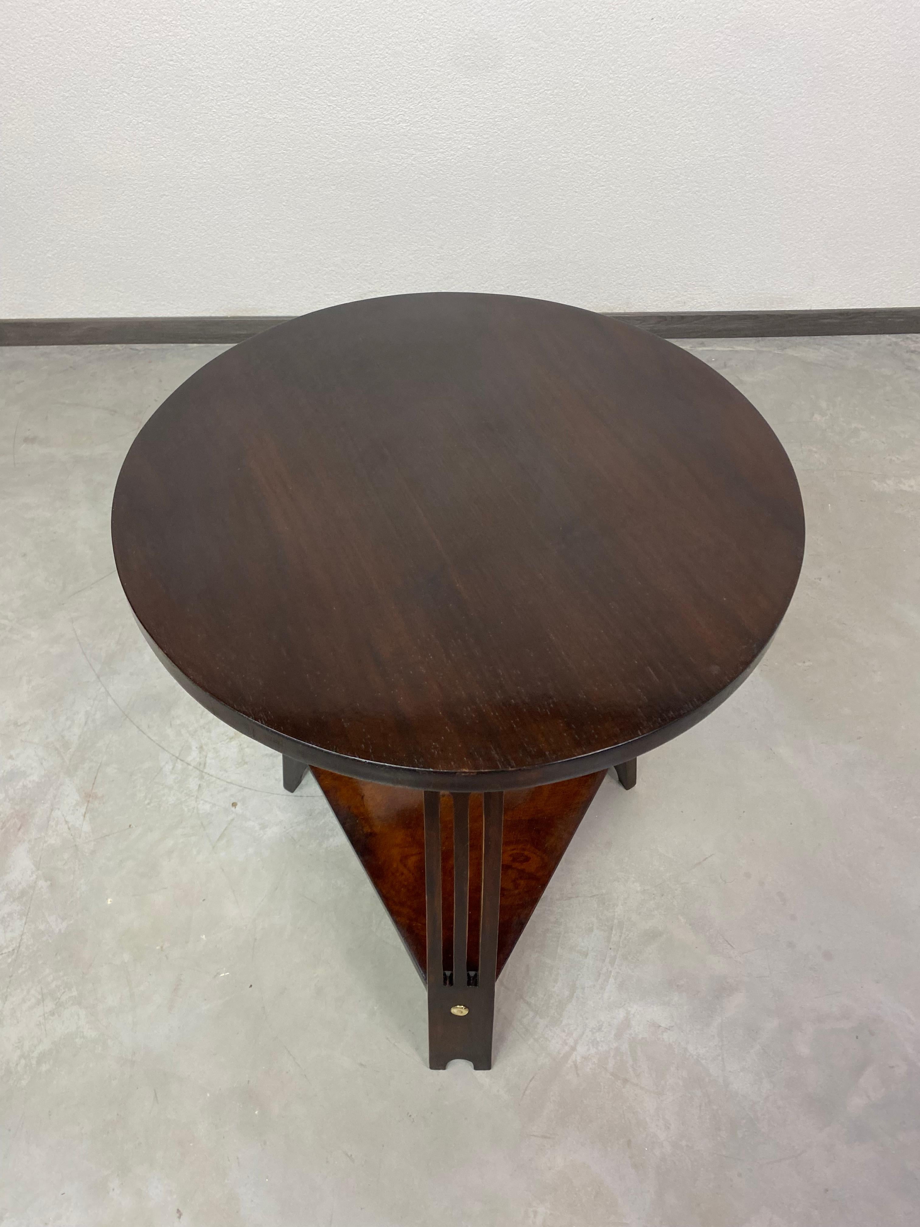 Jugendstil side table by Josph Maria Olbrich In Excellent Condition For Sale In Banská Štiavnica, SK