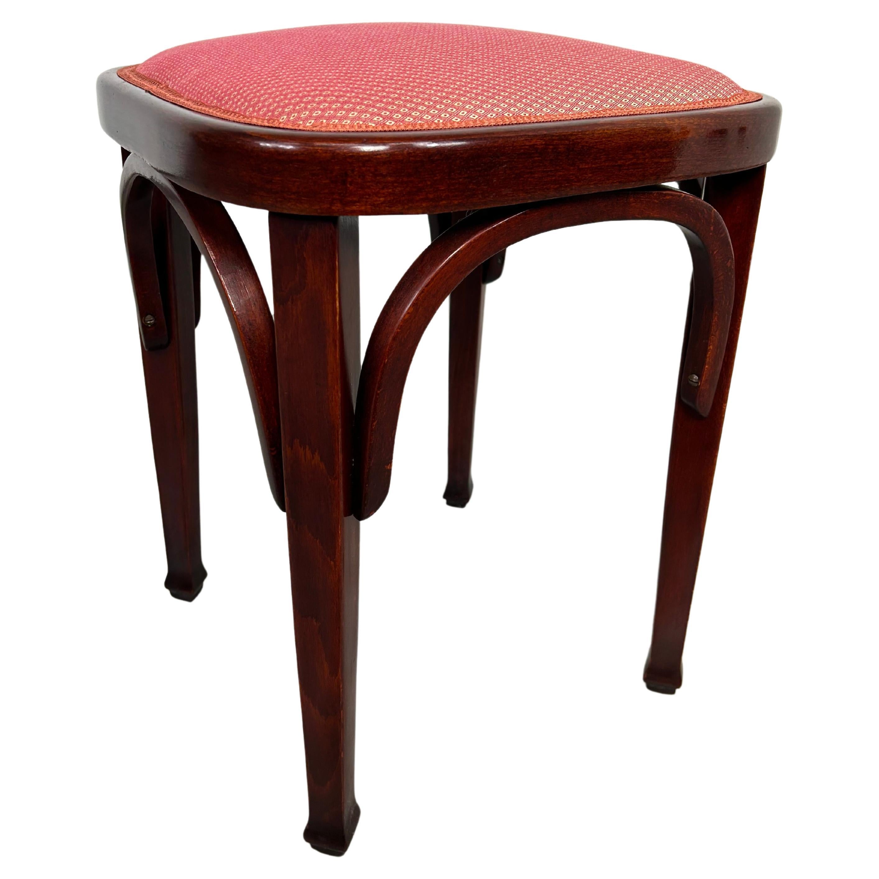 Jugendstil stool no.715 by Otto Wagner for J.J.Kohn For Sale