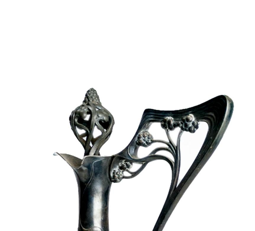Art nouveau Carafe à décanter Claret en verre de style Jugendstil, 20e siècle en vente