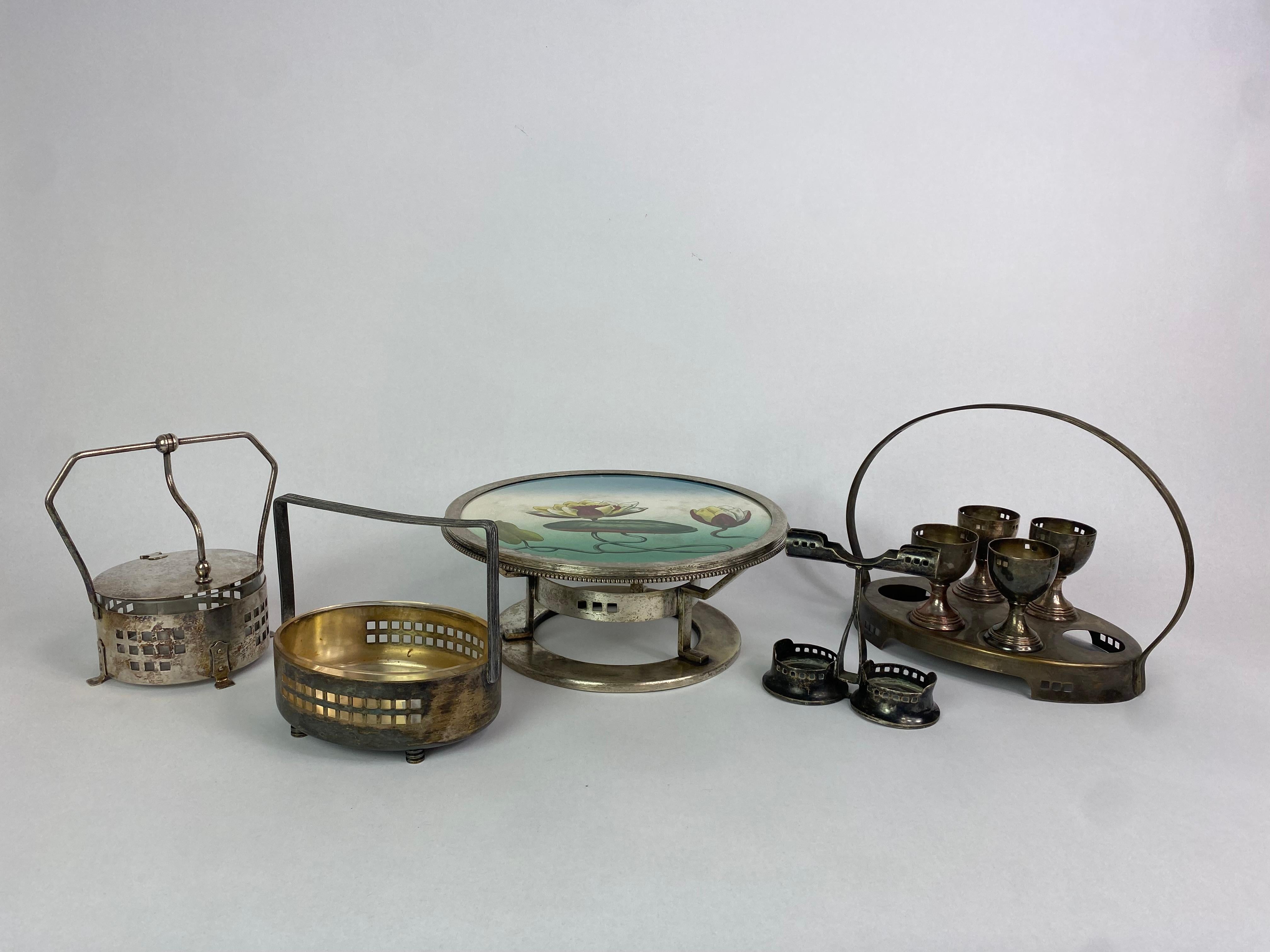 Autrichien Boîte à sucre Jugendstil de Hans Ofnar ou Josef Hoffmann en vente